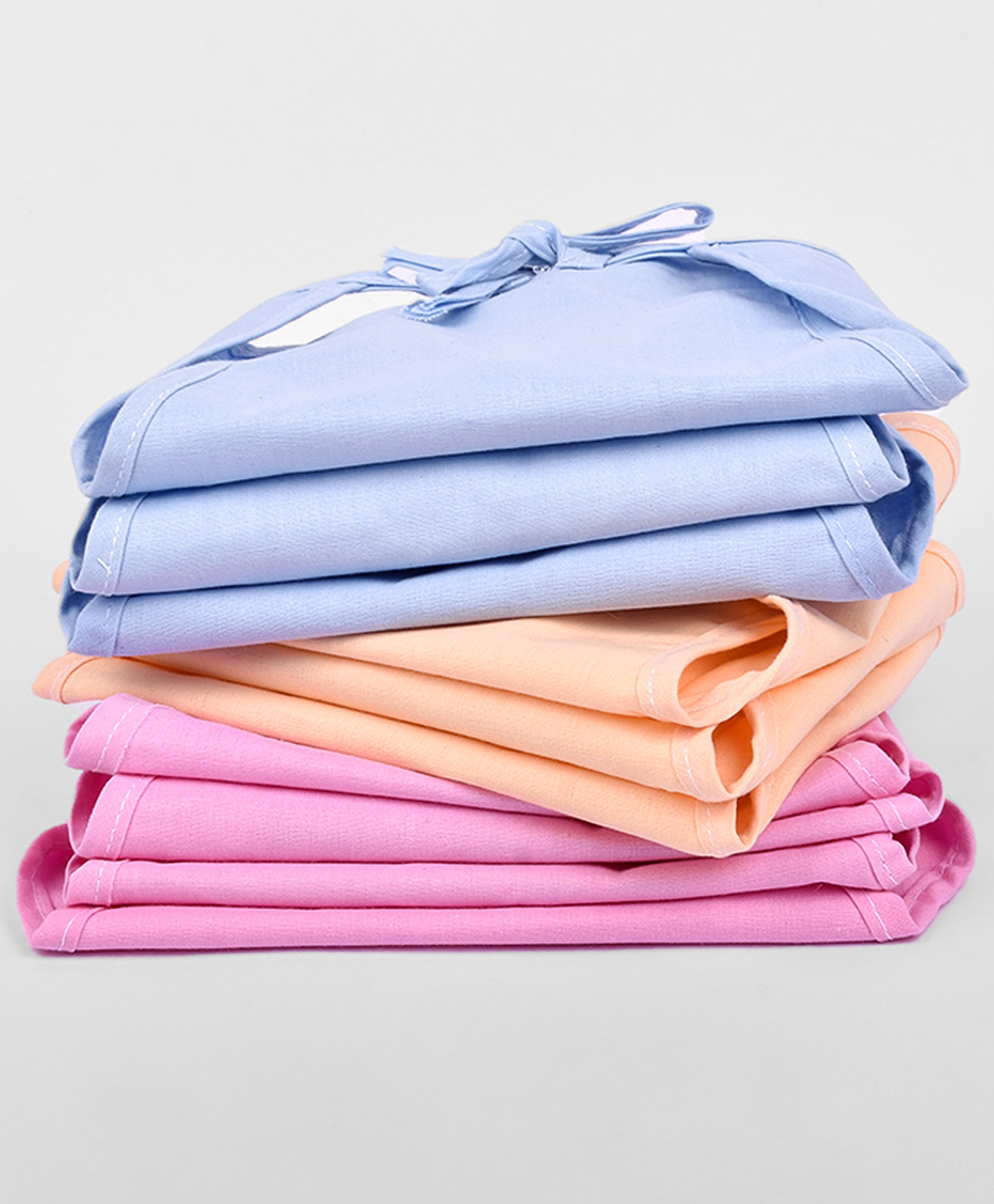 Moms Home Cotton Double Layered Cloth Langot Pack of 10 - Multicolour-image-12