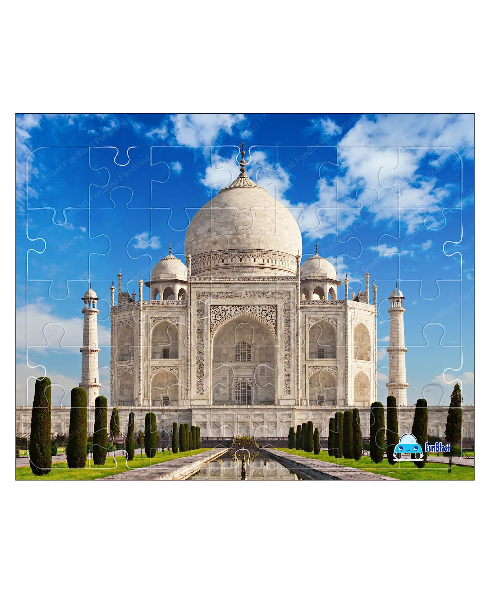 FunBlast Taj Mahal Jigsaw Puzzle Multicolour - 35 Pieces-image-26