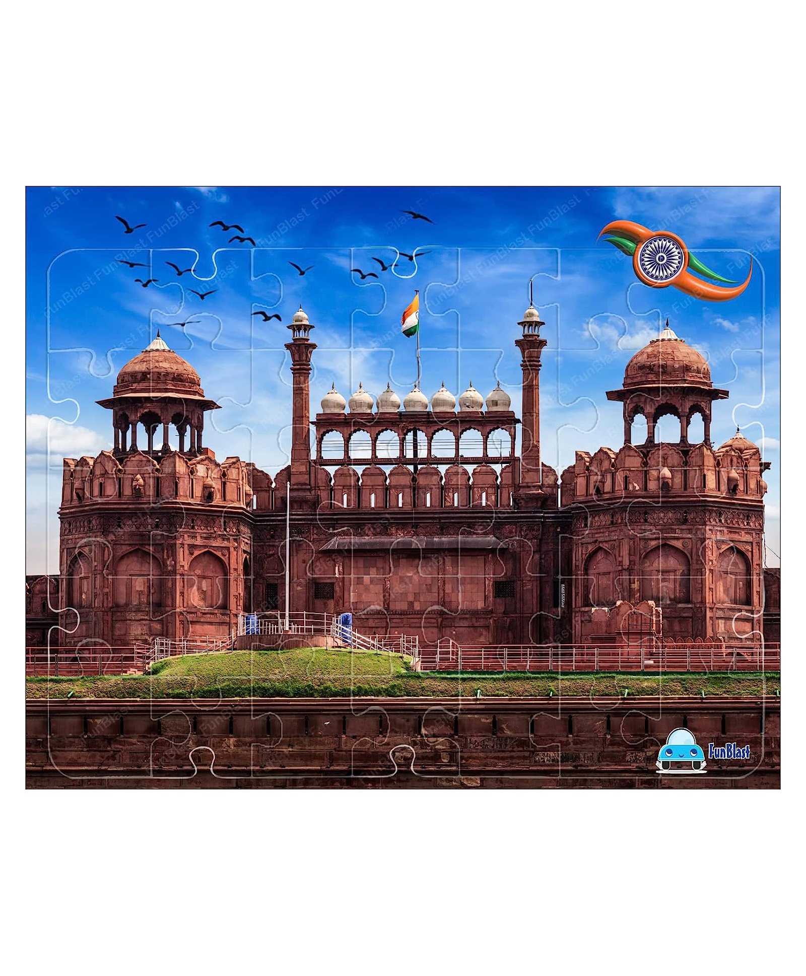 FunBlast Red Fort Jigsaw Puzzle - 35 Pieces-picture-16