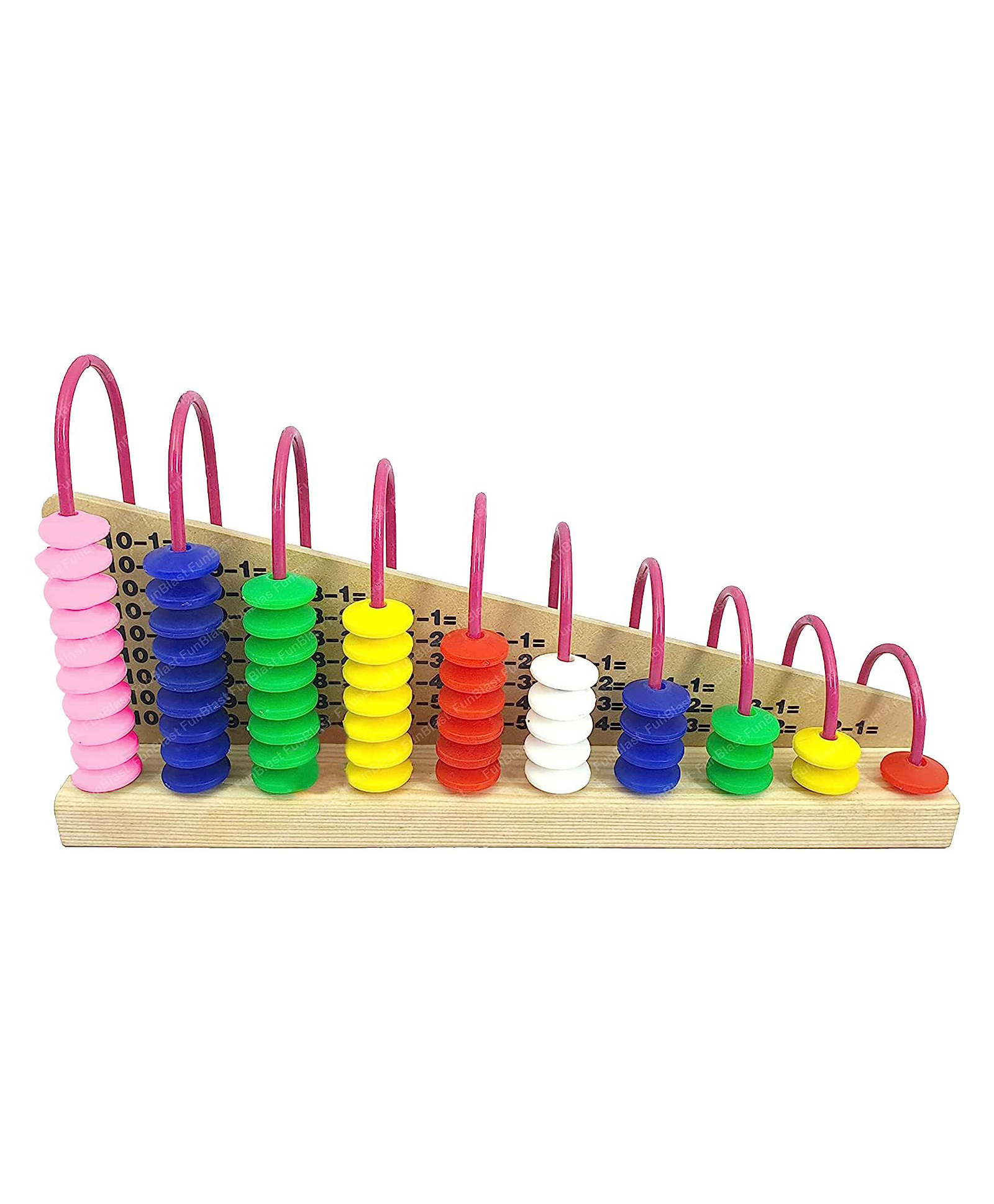 FunBlast Wooden Double - Sided Calculation Shelf Abacus with Counting  Multicolor-image-5