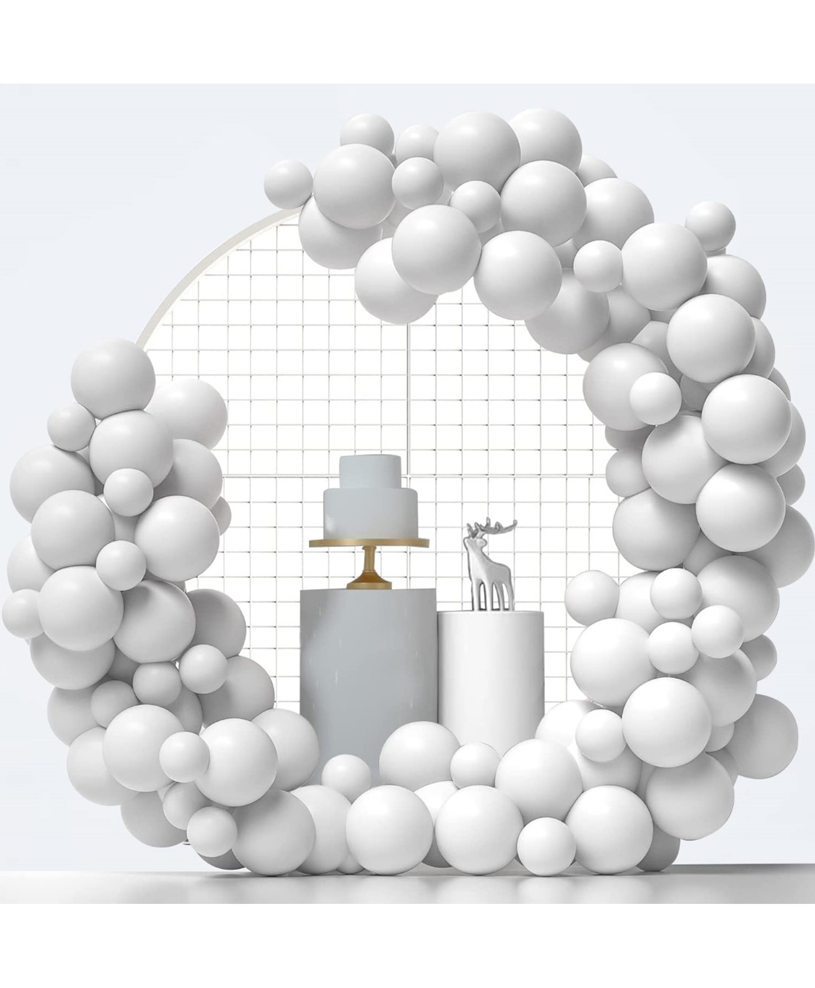 Bubble Trouble White Balloons for Decoration - Pack of 100 White Balloons-image-49