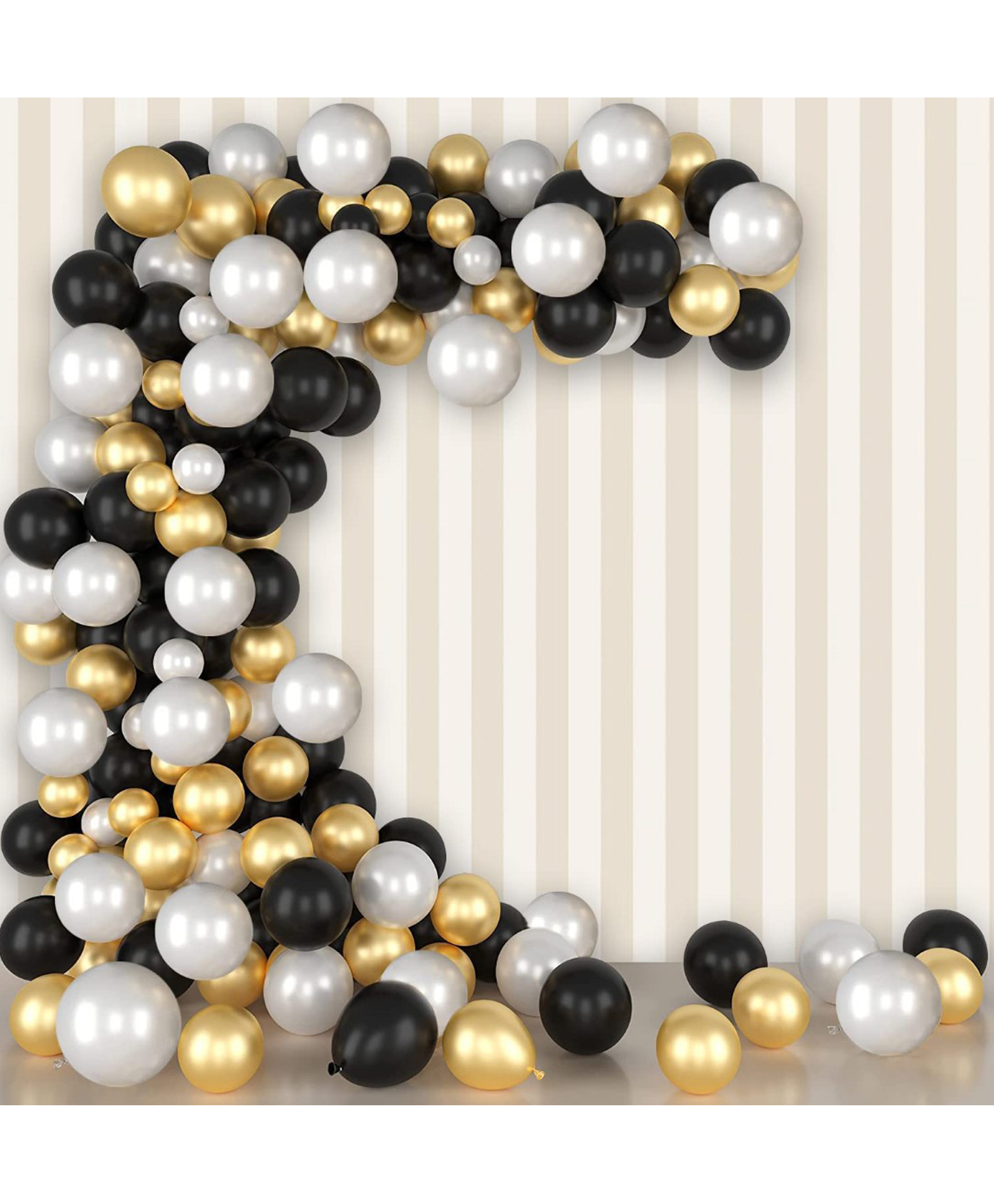 Bubble Trouble Metallic Balloons Combo for Decoration - Pack of 50 Pcs-image-35