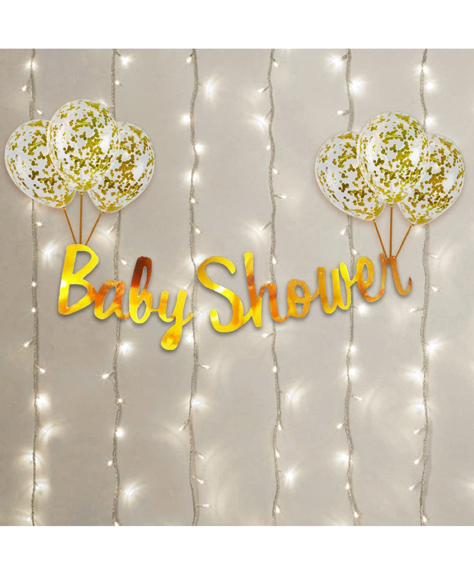 Bubble Trouble Baby Shower Decoration Combo Kit with Fairy Led Light for Party Decoration Pack of 10- Multicolor-image-7