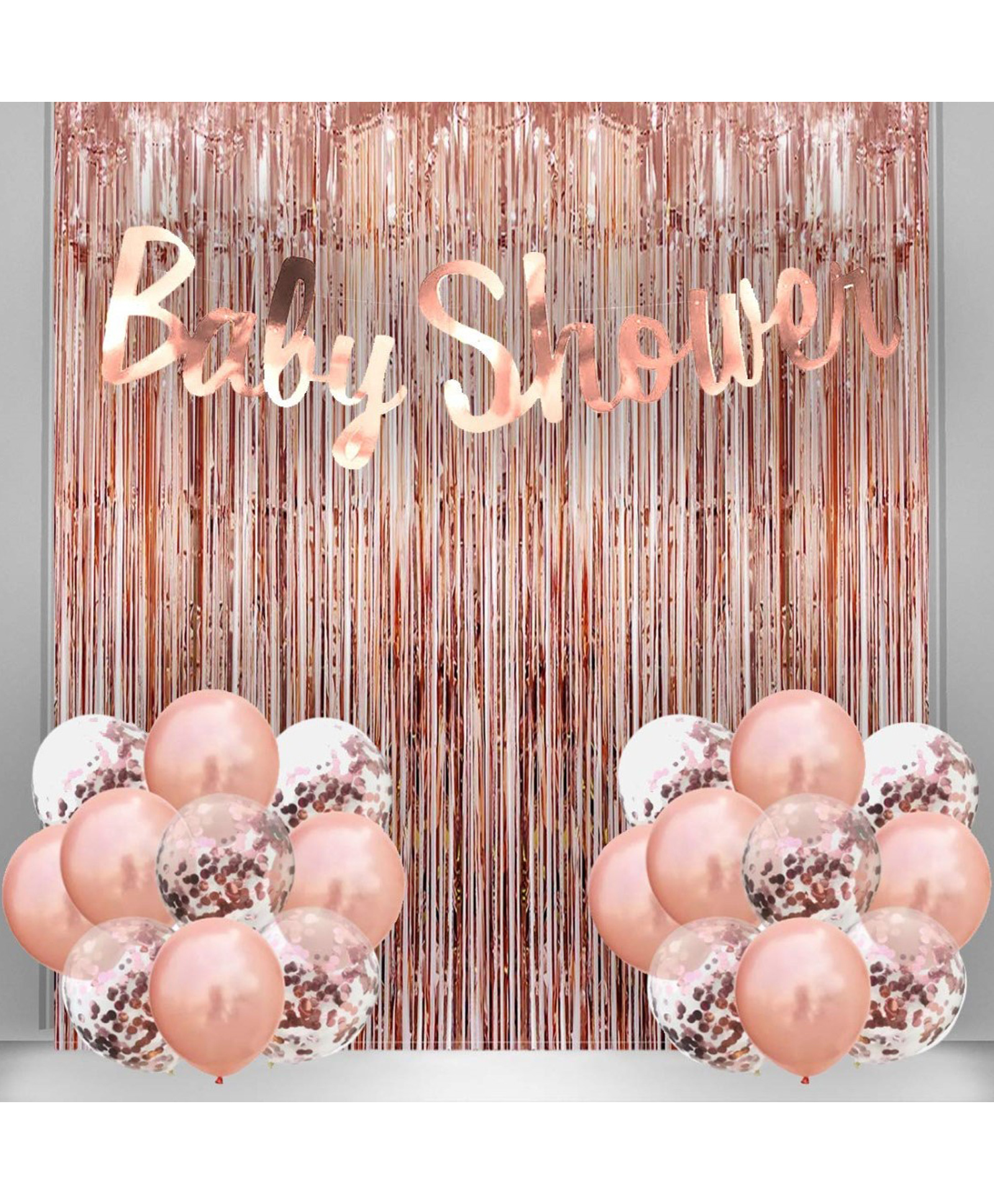 Bubble Trouble Baby Shower Party Decoration Kit  Rose Gold - Pack of 23-image-27