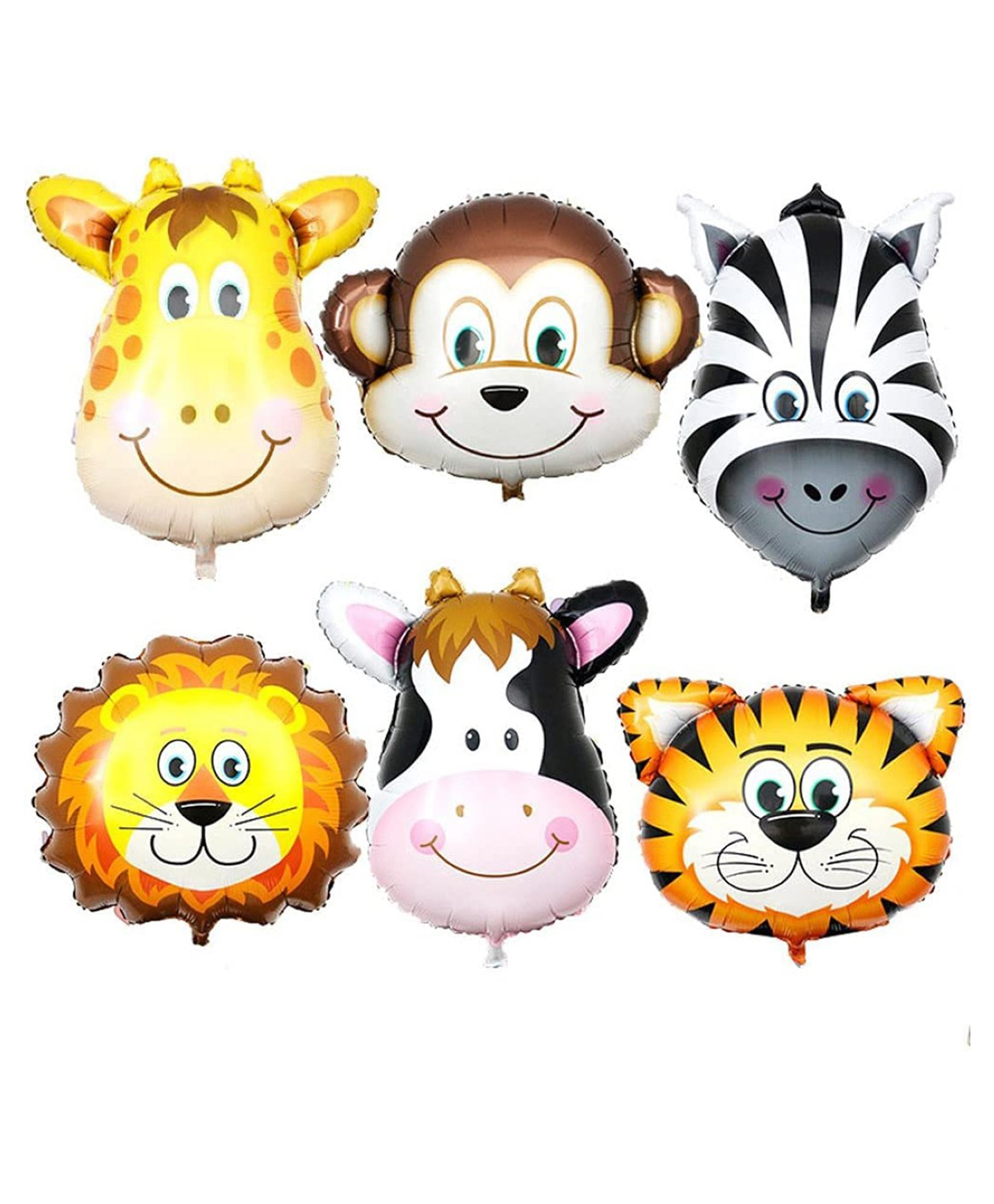 Bubble Trouble Jungle Theme Animal Balloon - Pack of 6-image-38