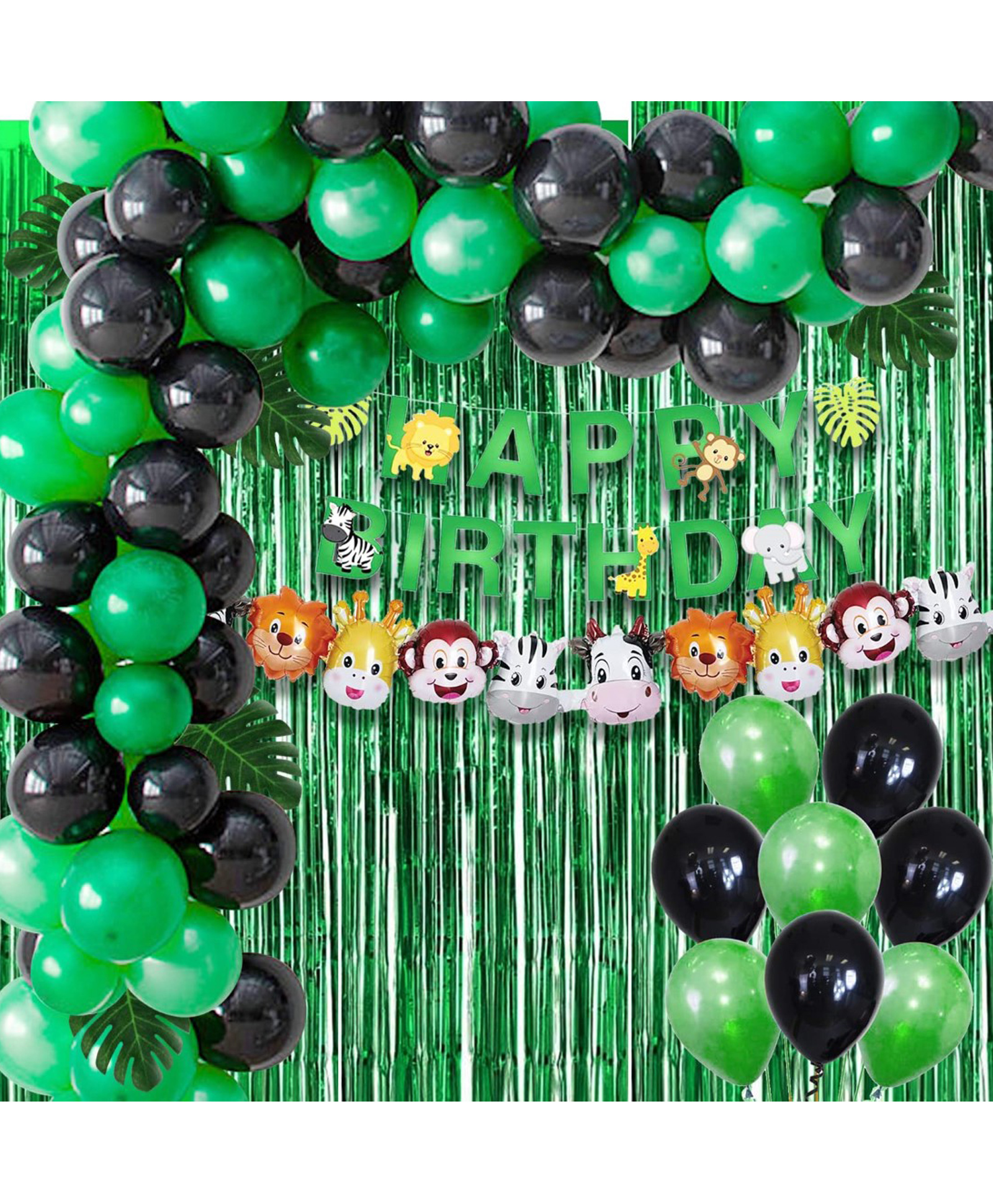 Bubble Trouble Jungle Theme Party Decoration Combo Balloon - Pack of 46-image-26