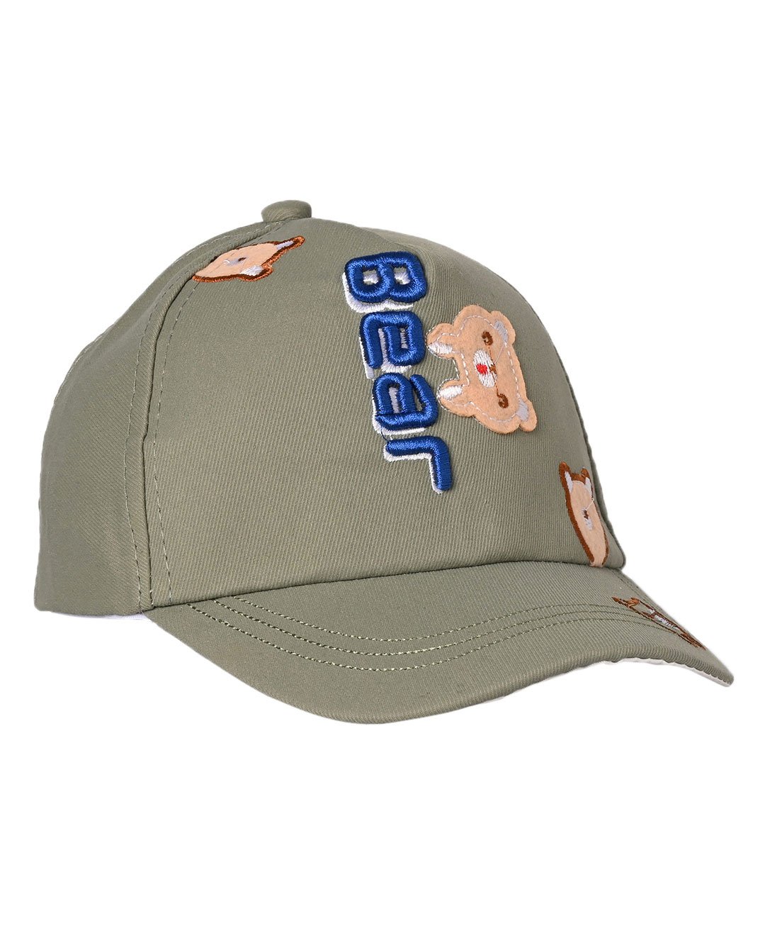 Kid-O-World Bear Patch Detailed & Embroidered Cap - Grey-image-22