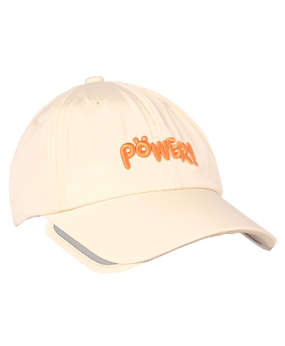 Kid-O-World Power Text Embroidered Cap - Beige-image-48