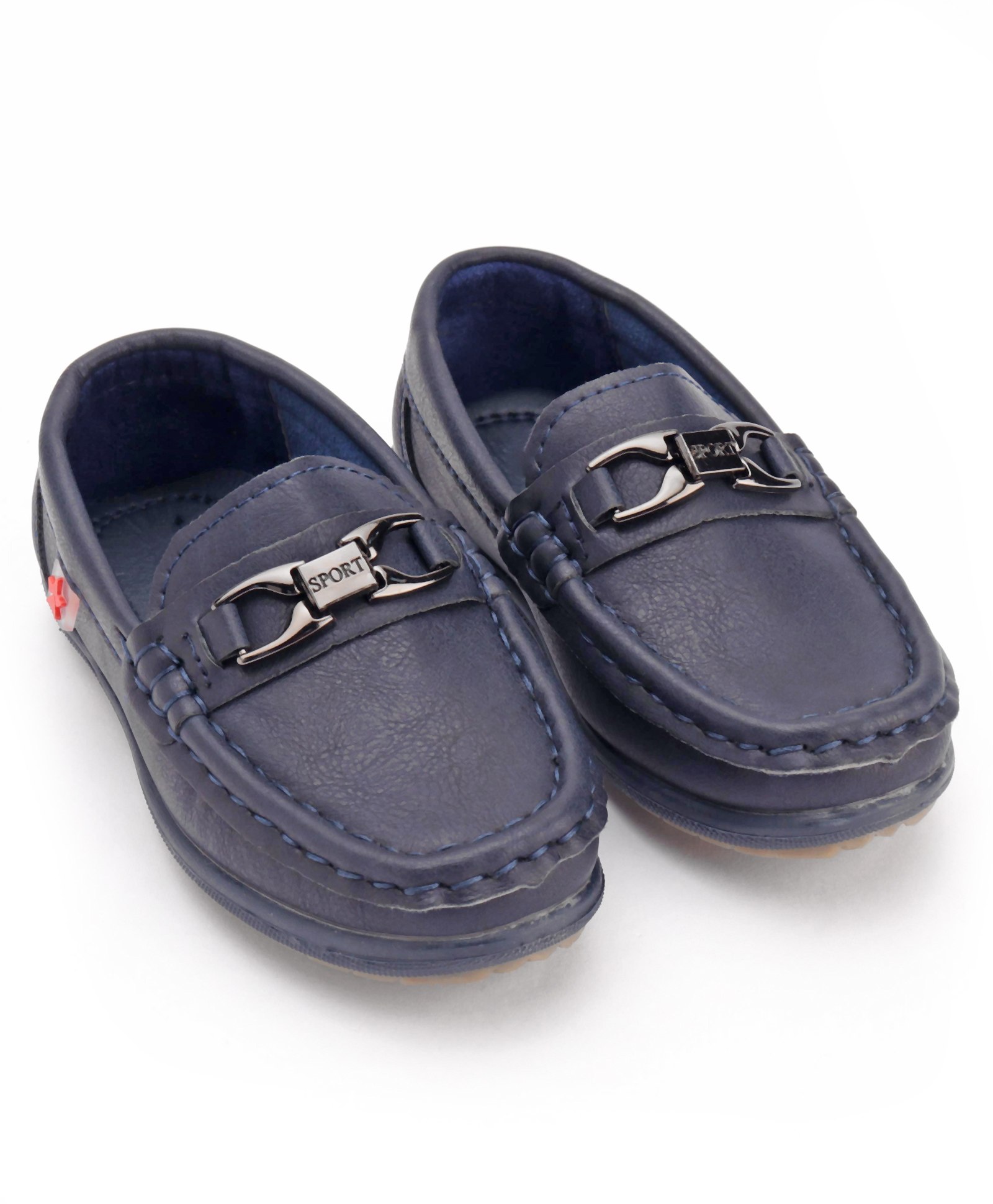 Cute Walk by Babyhug Party Wear Slip On Shoes - Navy Blue-image-44