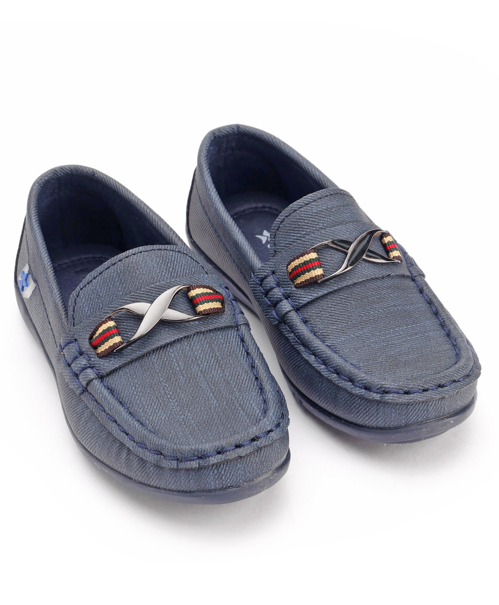 Cute Walk by Babyhug Formal Shoes - Navy Blue-picture-24