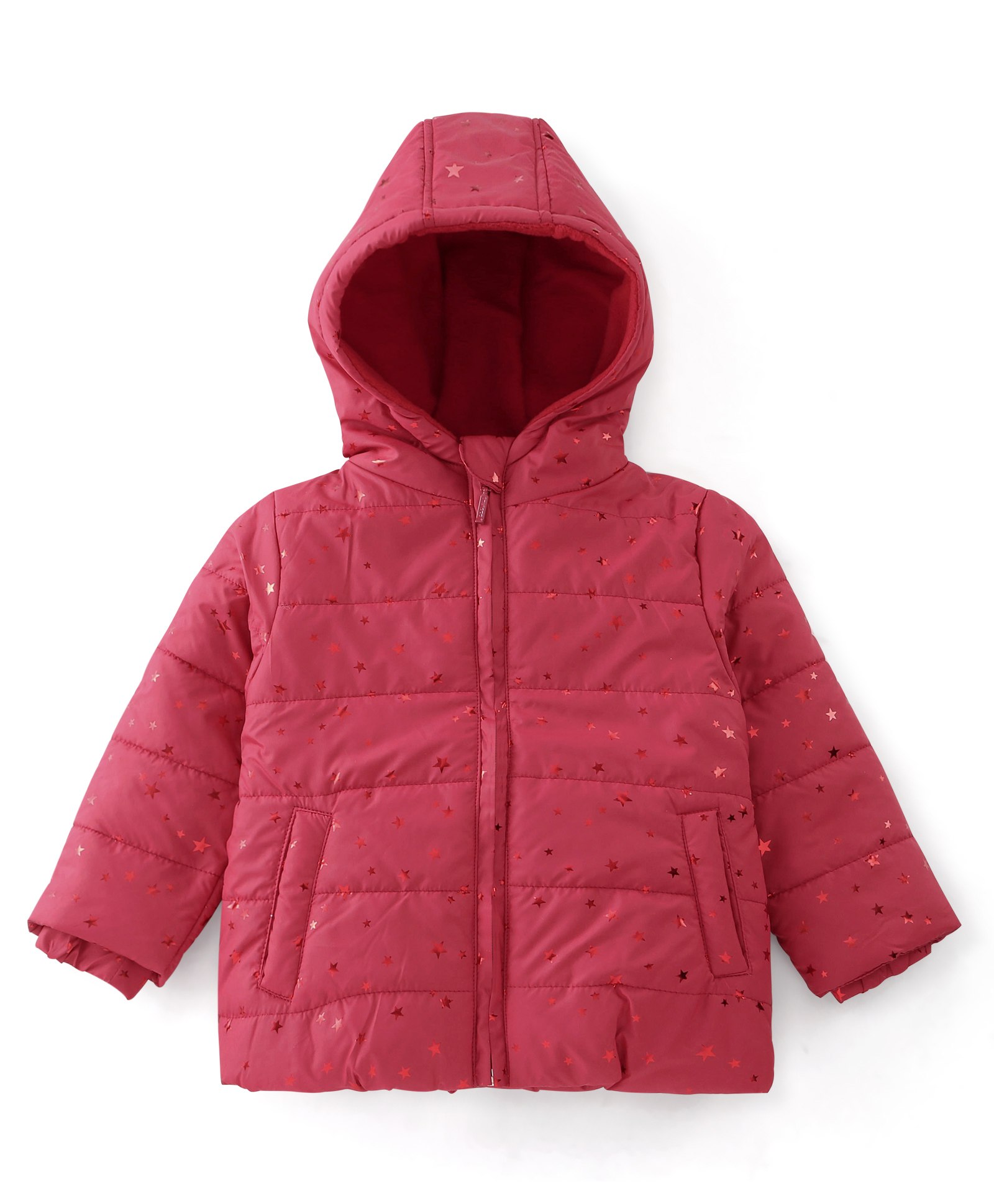 Babyhug Full Sleeves Hooded Jacket Solid Color - Olive-image-39