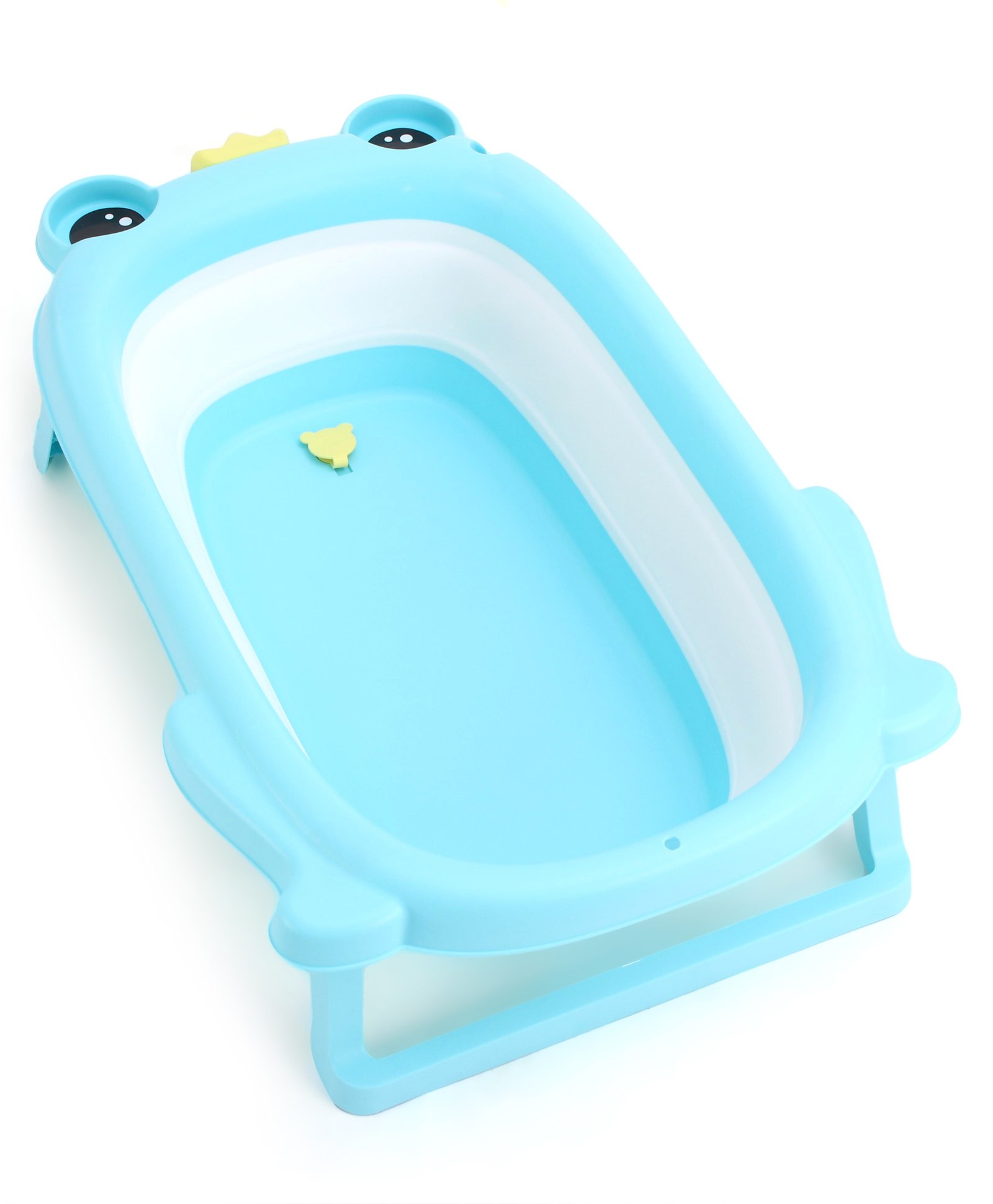 Foldable Baby Bath Tub With Frog Shaped - Blue-image-34