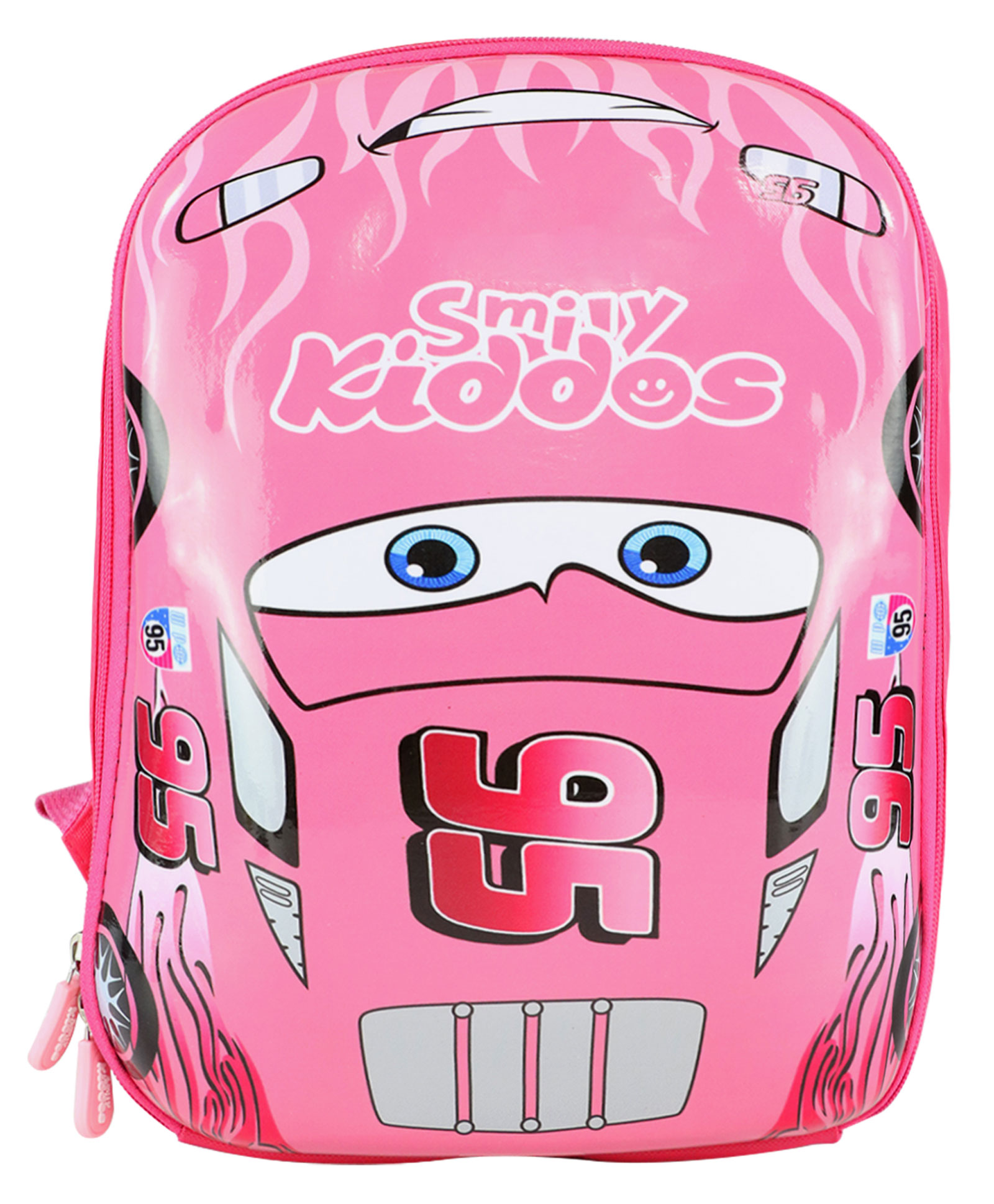 Smily Kiddos Eva Car Backpack Pink - Height 13 Inches-image-31