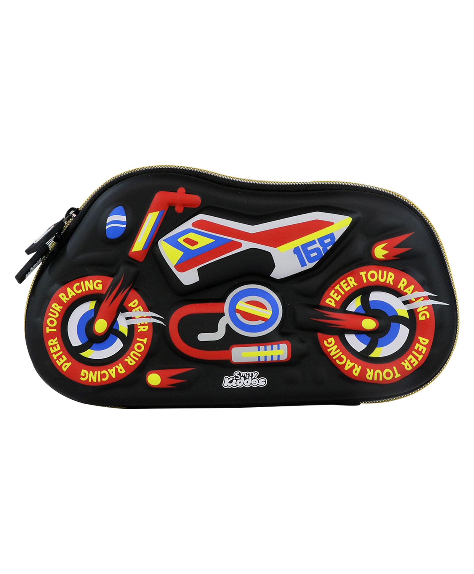 Smily Kiddos Sport Bike Shaped EVA Pencil Case - Black-image-28