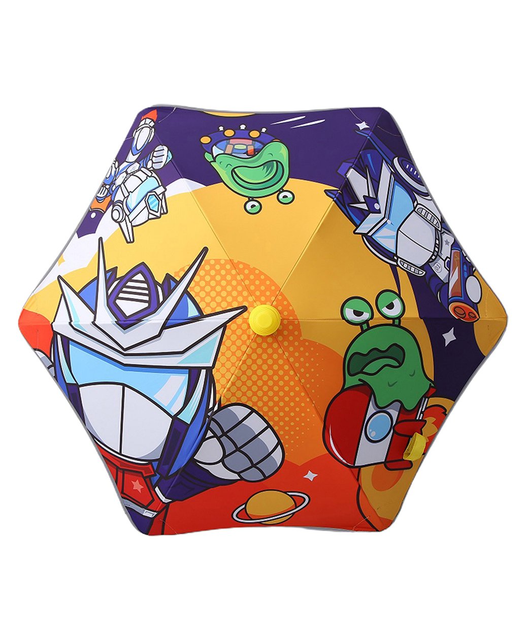 Little Surprise BoxAliens Space Print Canopy Style Umbrella  - Dark Blue-image-37