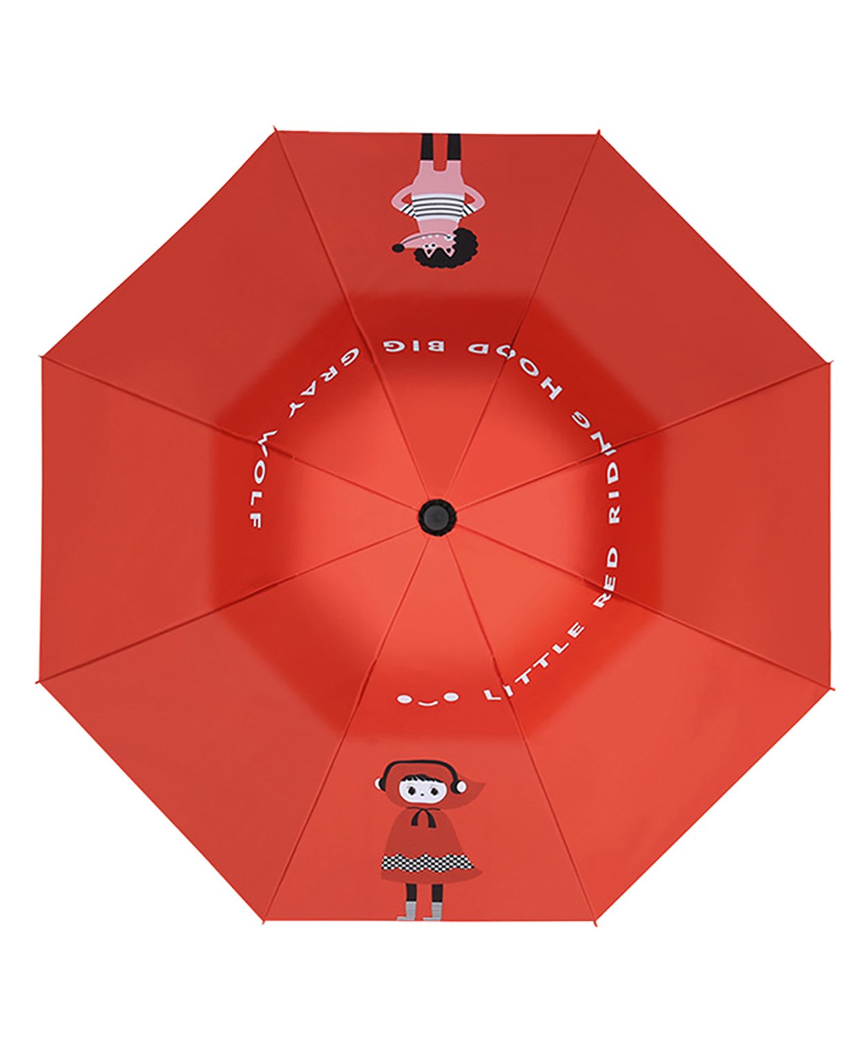 Little Surprise Box Red Riding Hood Print Unique Spanish Patio Style Umbrella - Red-picture-20
