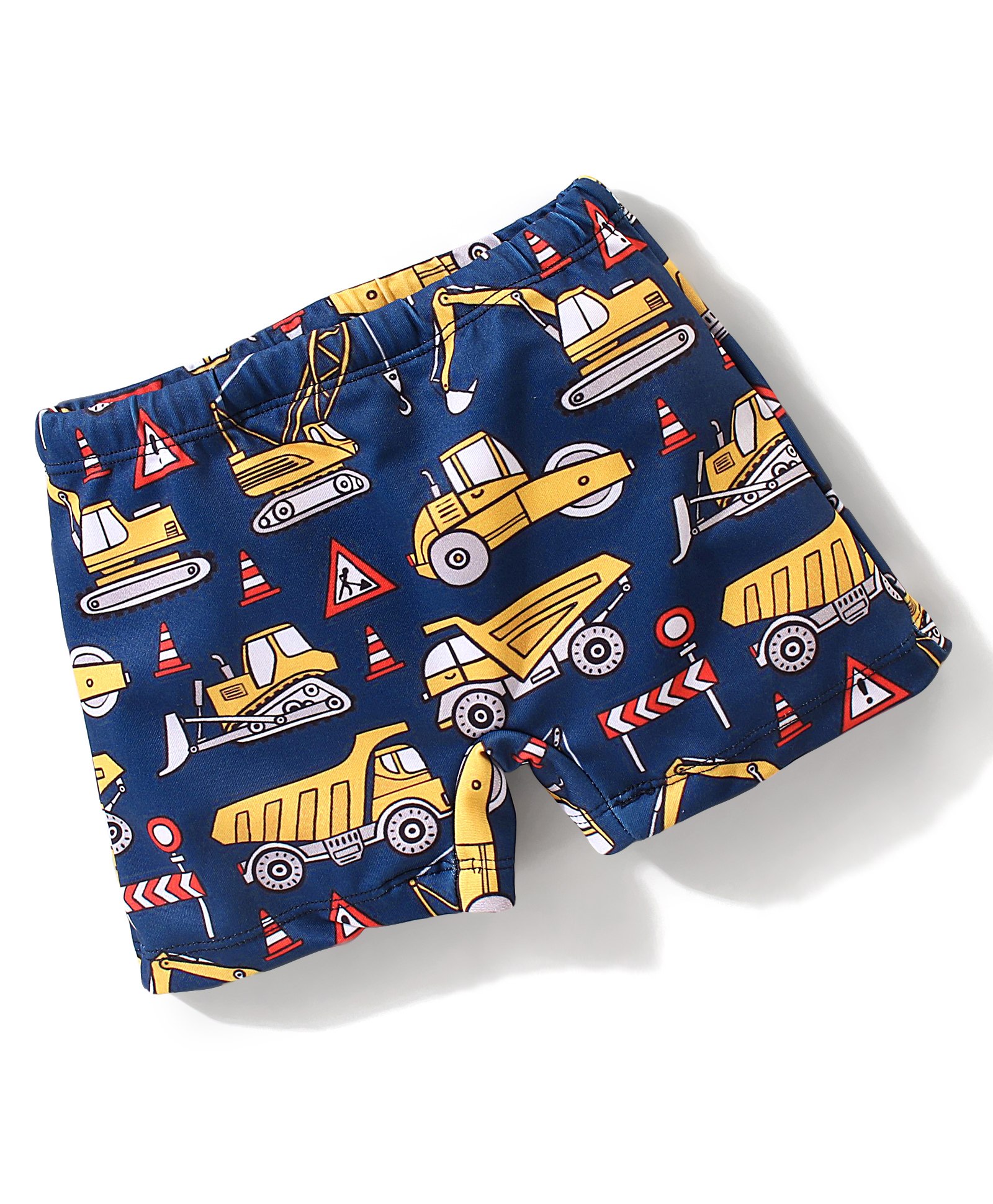 Babyhug Mid Thigh Length Swimming Trunk Vehicle Print - Navy Blue-image-18