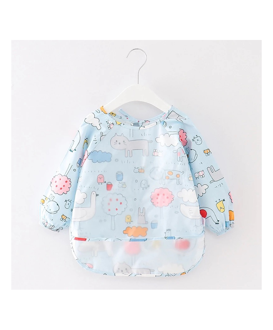 Thread Fairy Full Sleeve feeding Bibs - Blue-picture-20