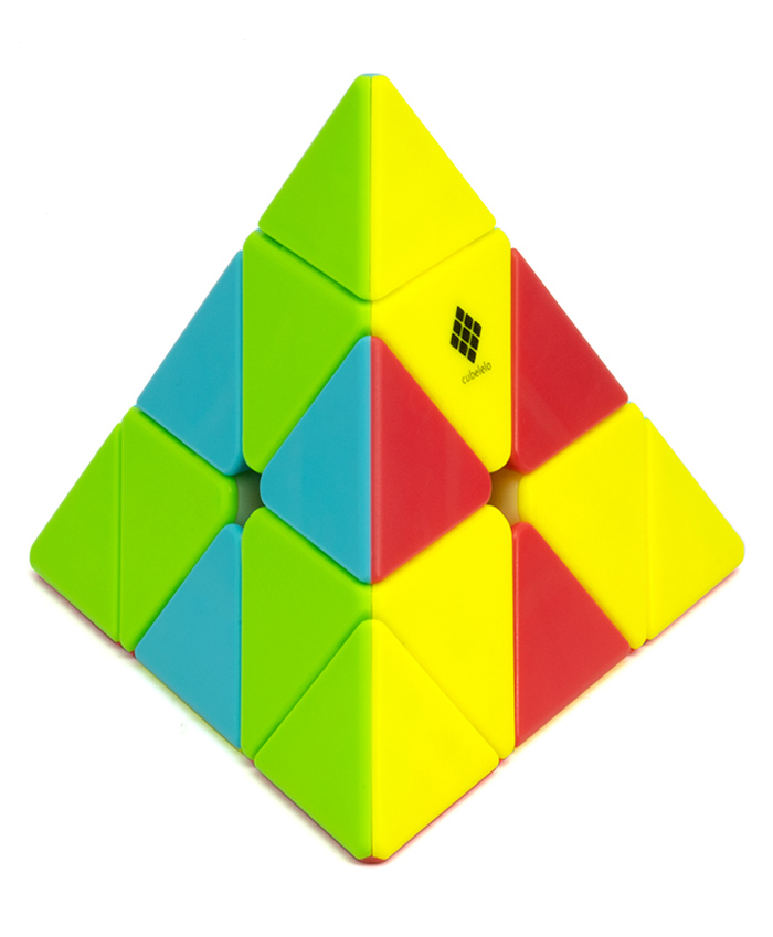 Cubelelo Drift Pyraminx Stickerless Magic Speedcube Puzzle Toy for Kids & Adults Speedy Stress Buster Brainstorming Cube - Multicolor-picture-10