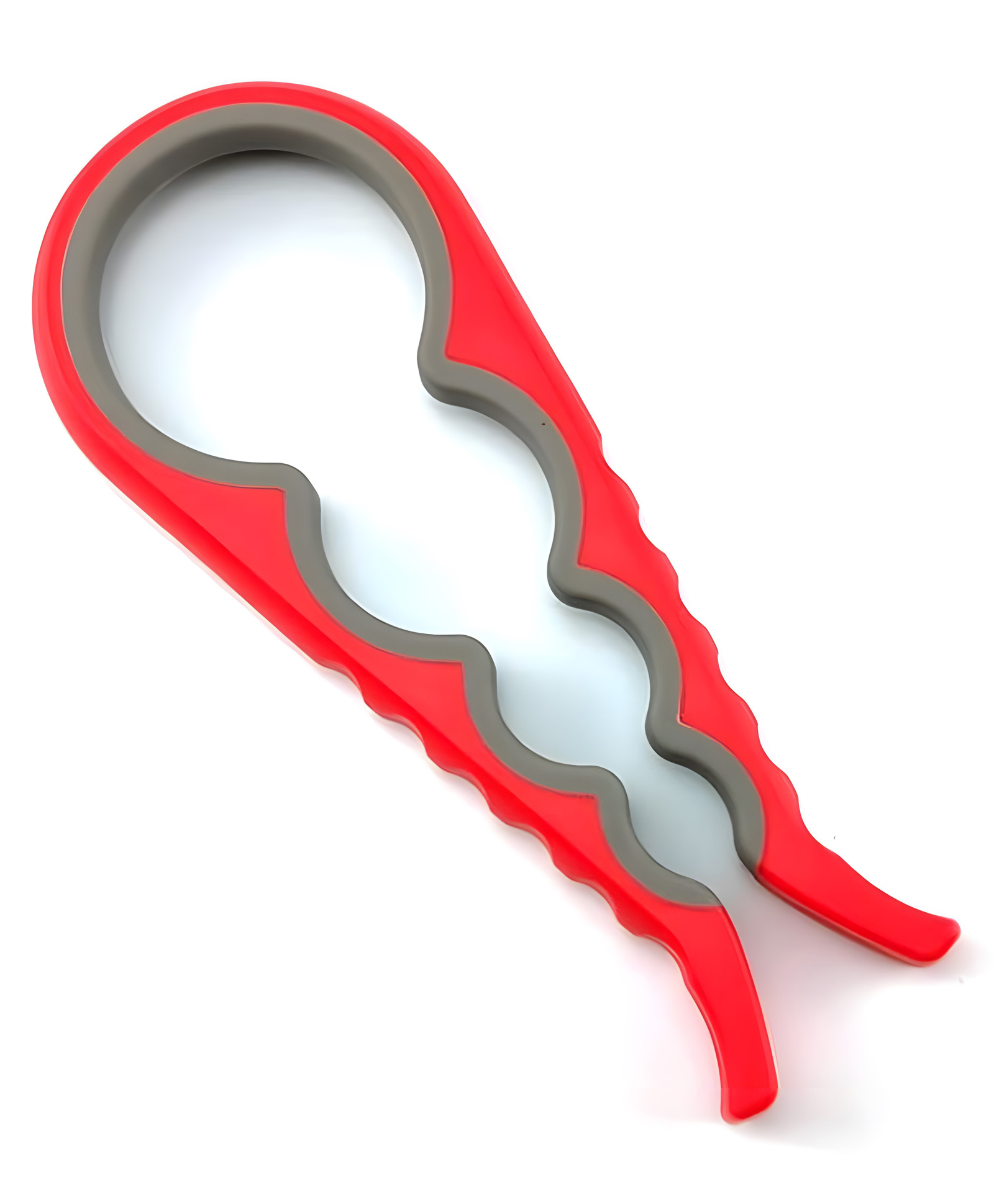 MOMISY 4 in 1 Creative Multifunction Gourd-Shaped Can Jar & Bottle Opener Kitchen Tool - Red & Grey-image-27