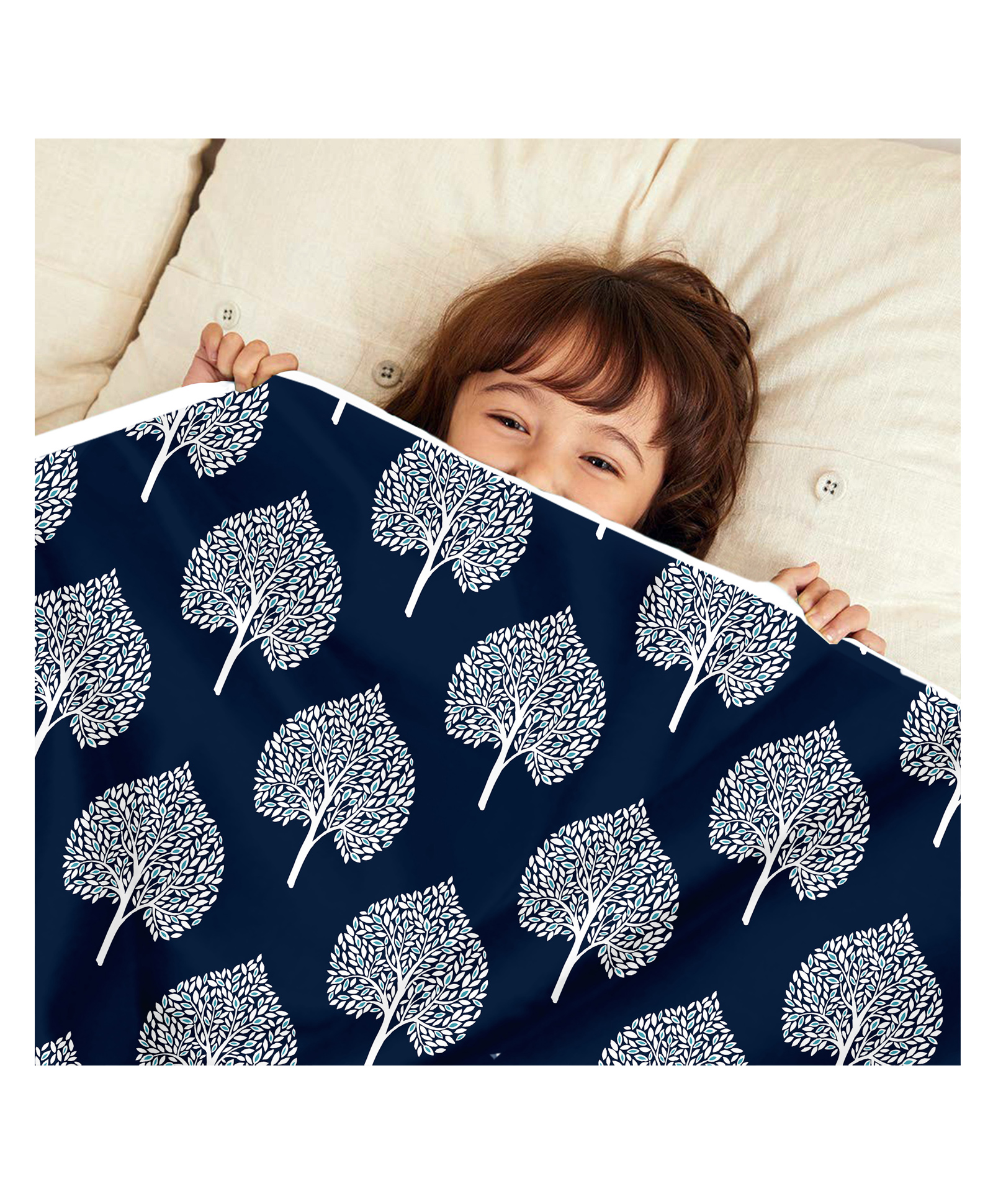 Divine Casa Microfiber Dohar Blanket For Toddler Upto 4 Years - Blue-image-43
