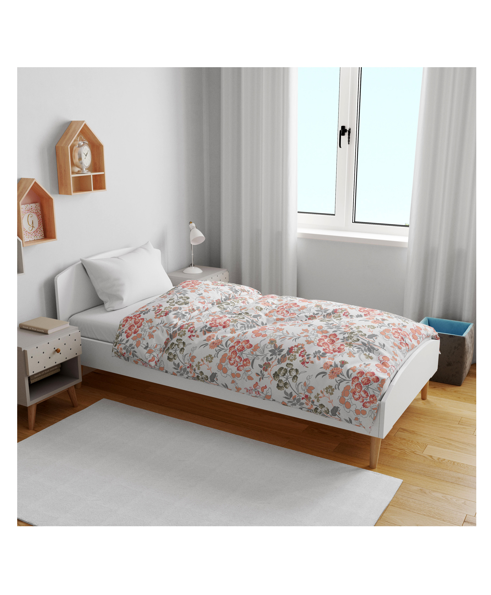 Divine Casa Soft 100% Cotton Dohar Blanket For Toddler Upto 4 Years - Peach-image-9