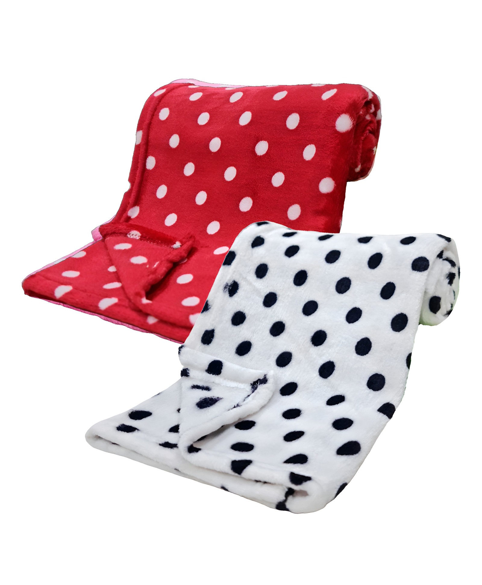 Brandonn Printed Crib Baby Swaddle Blanket Pack of 2  - White & Red-image-36