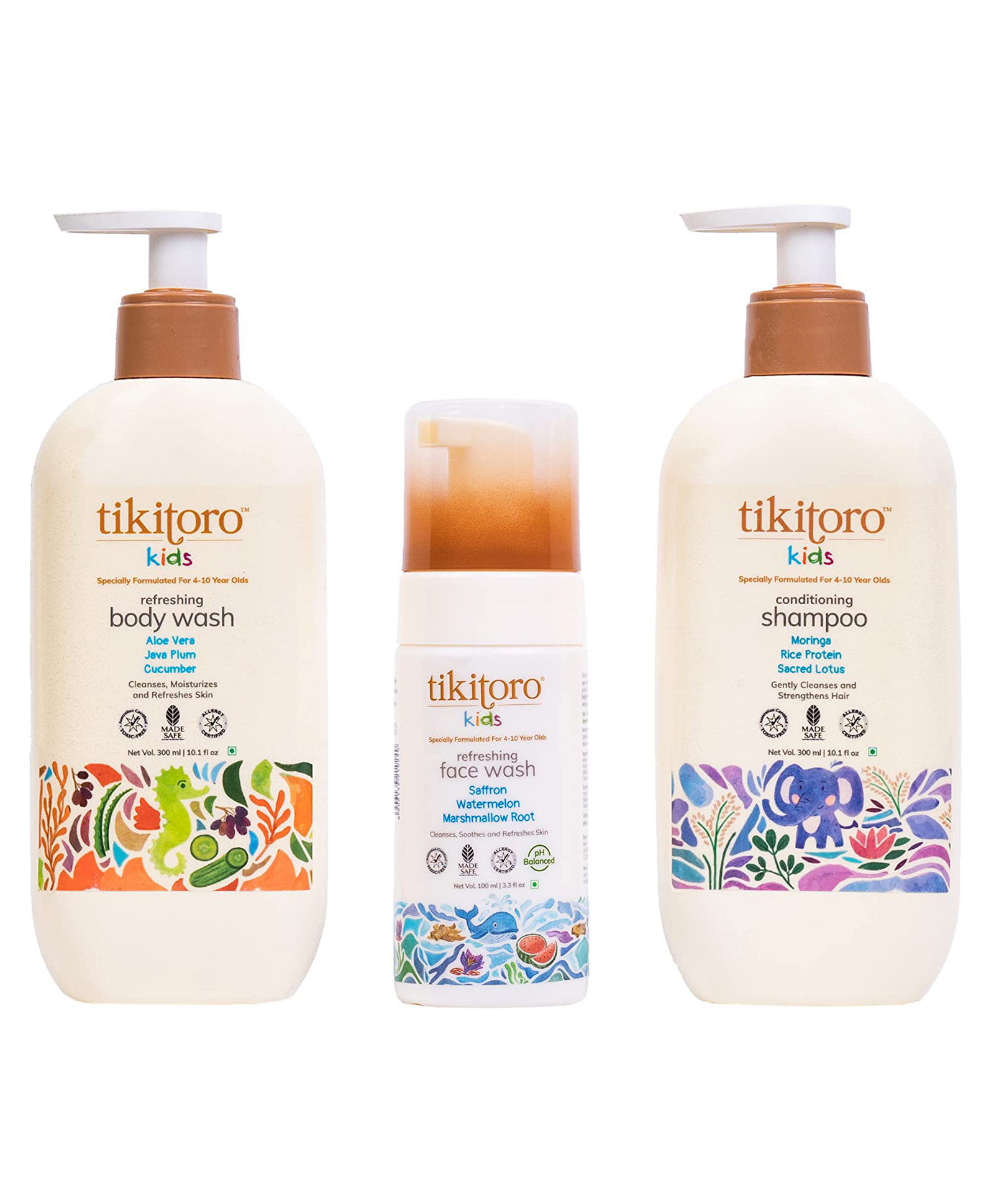 Tikitoro Kids Shower Essentials Combo Pack - 700 ml-picture-15