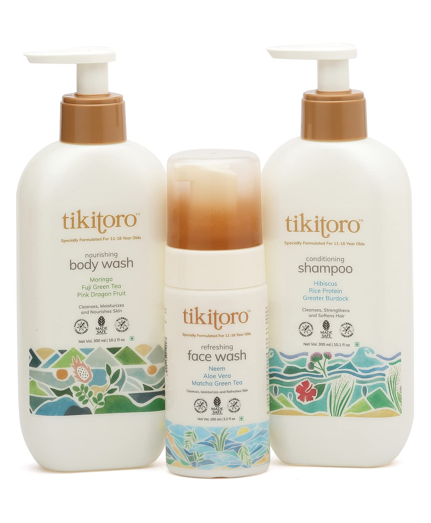 Tikitoro Teens Bath Essentials Combo Offer Pack - 700ml-picture-3