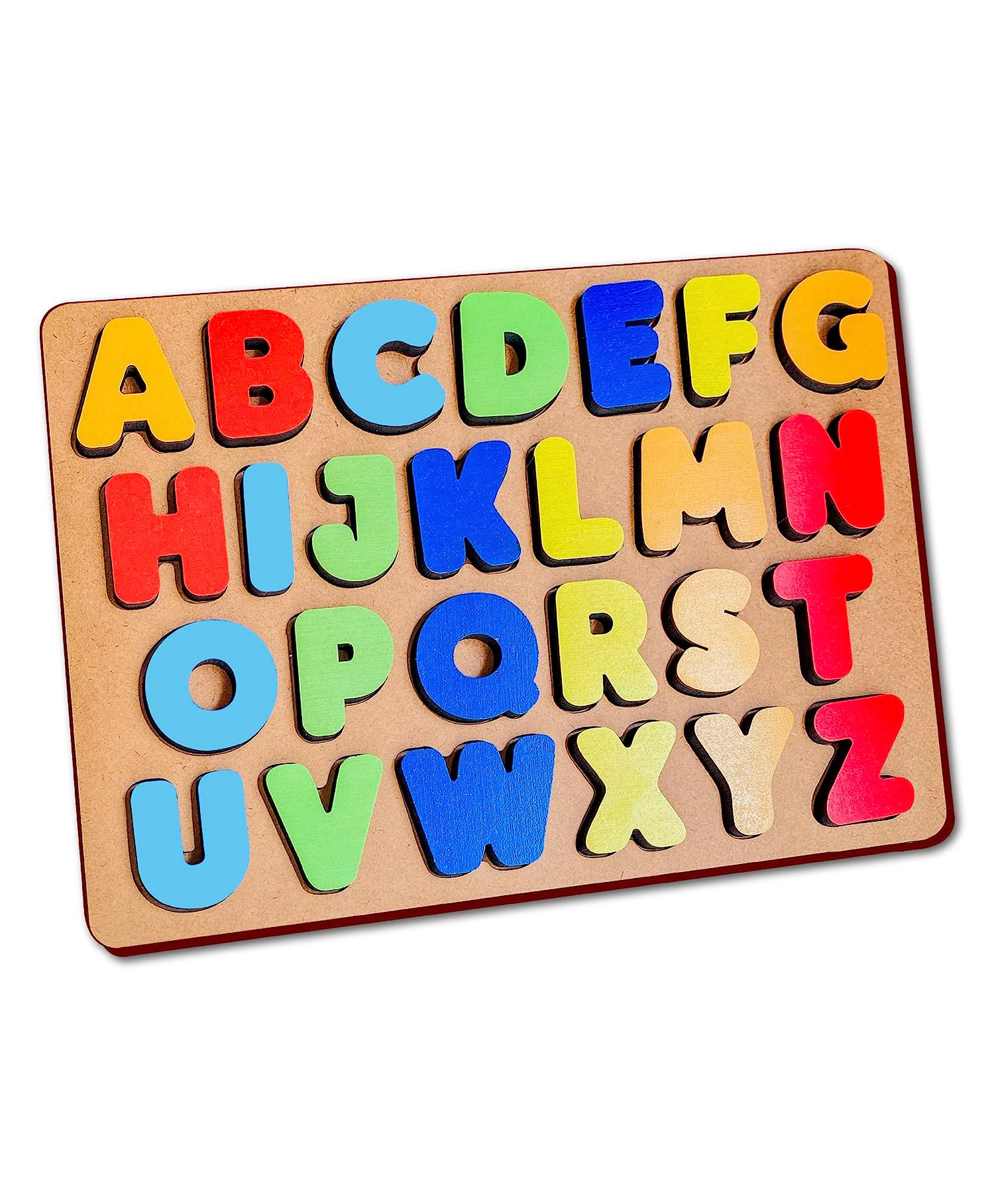minileaves Mini Leaves Wooden Alphabet Chunky Uppercase Letters ABC Puzzles - 26 Pieces-picture-24