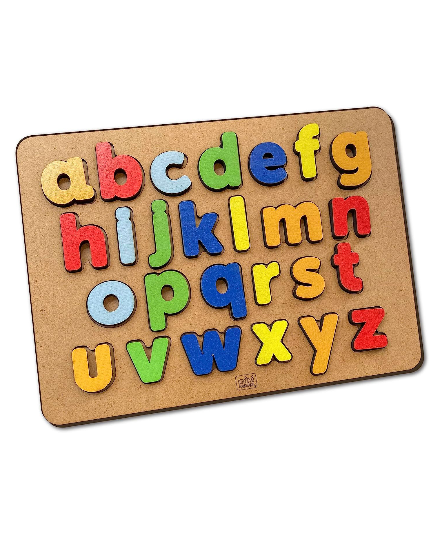 Mini Leaves ABC Alphabets Toddlers Chunky Lowercase Letters - 26 Pieces-image-12
