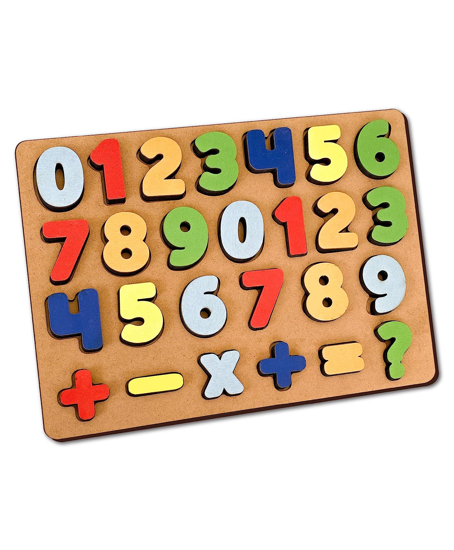 minileaves Mini Leaves Wooden Chunky Number Math Puzzle - 16 Pieces-picture-28