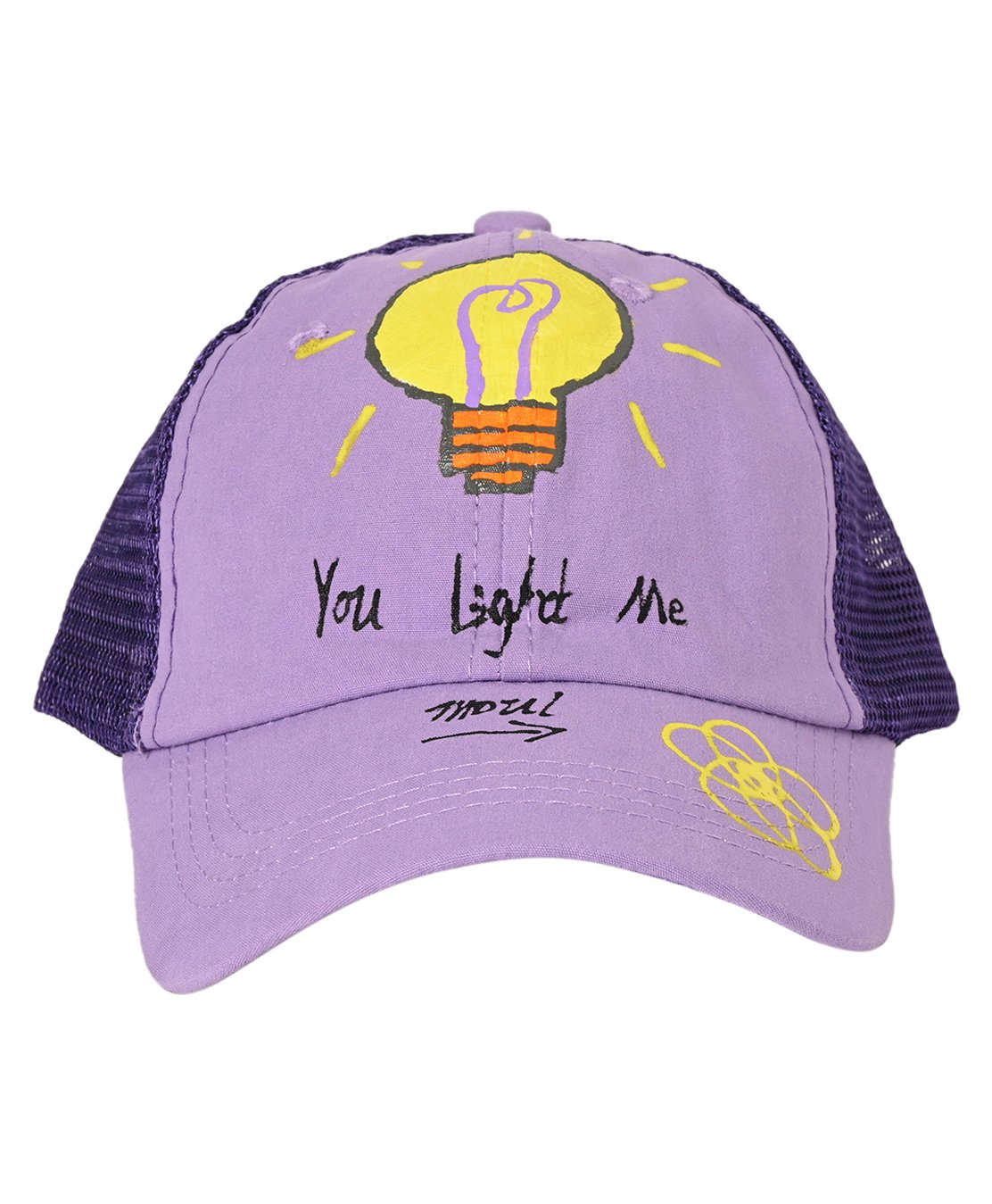 Kid-O-World You Light Me Bulb Printed Cap - Purple-picture-15