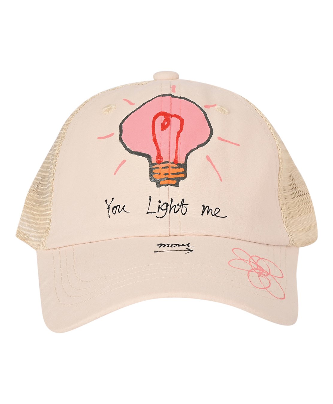 Kid-O-World You Light Me Bulb Printed Cap - Beige-image-32