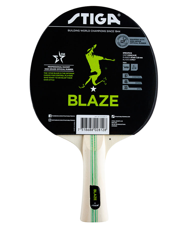 Stiga Blaze Table Tennis Racket- Black-image-5