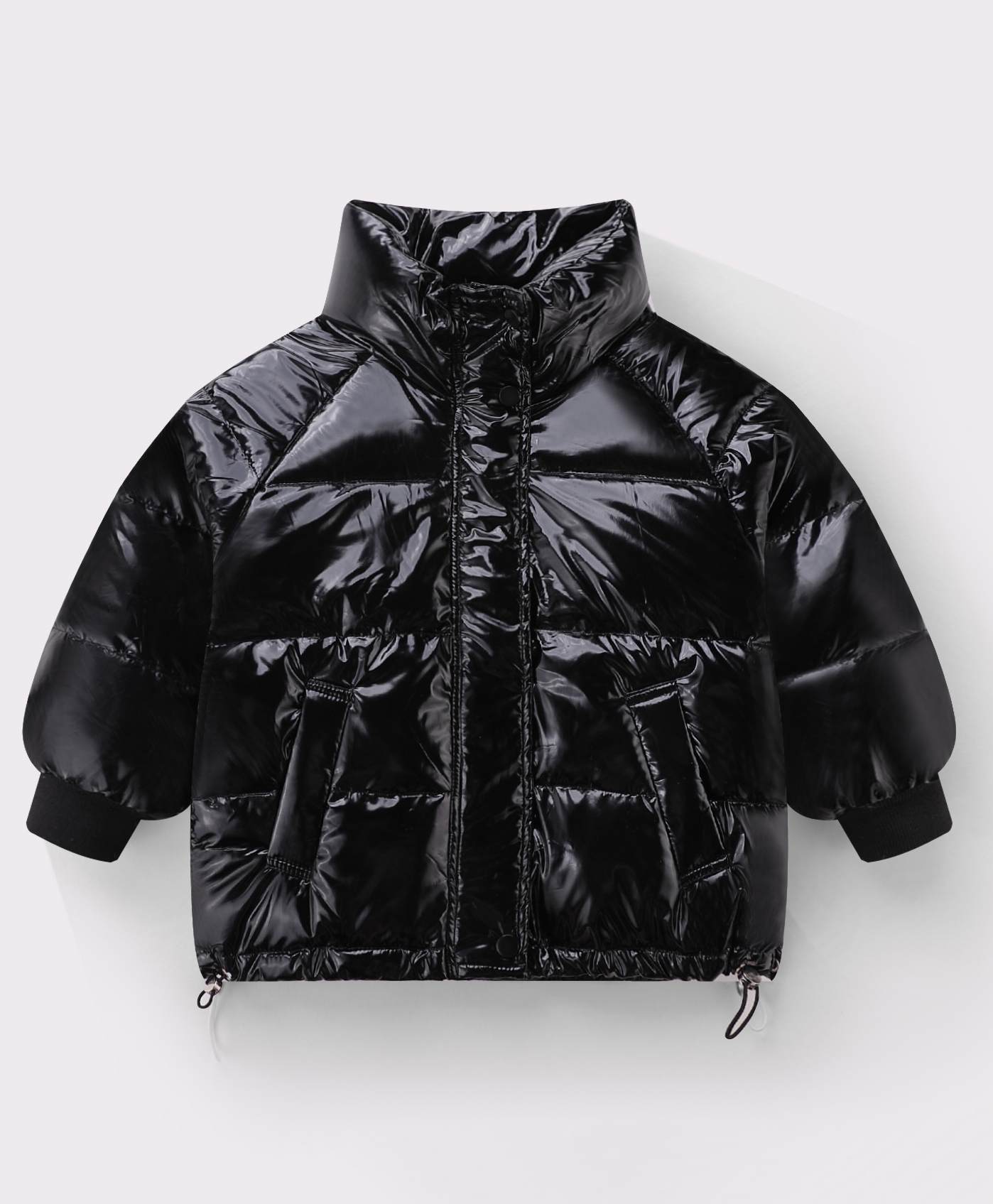 Kookie Kids Full Sleeves Padded Winter Jacket- Black-picture-16