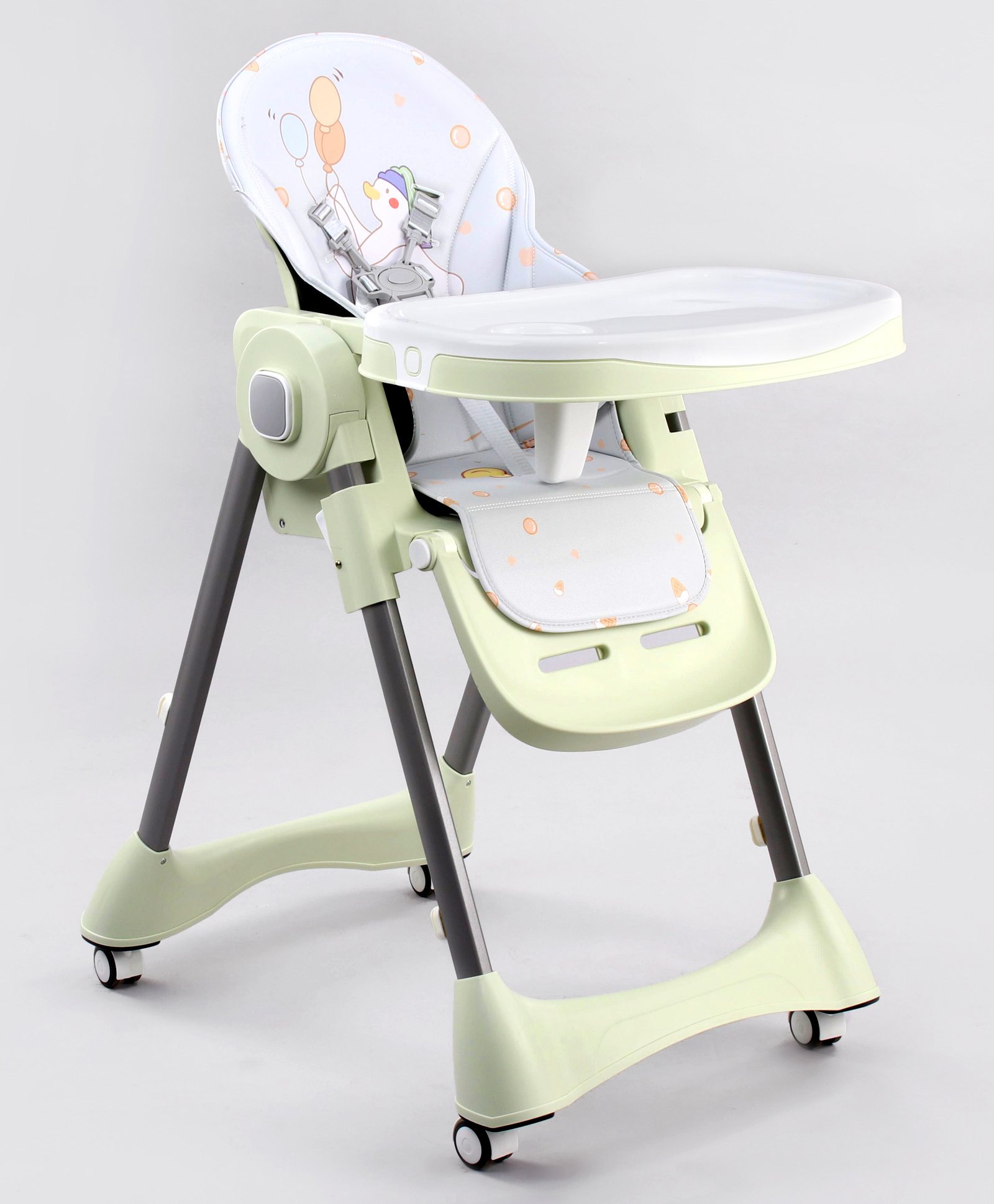 fab n funky Custom Travel Luxury Multi Function Folding Adjustable High Chair - Grey-picture-14