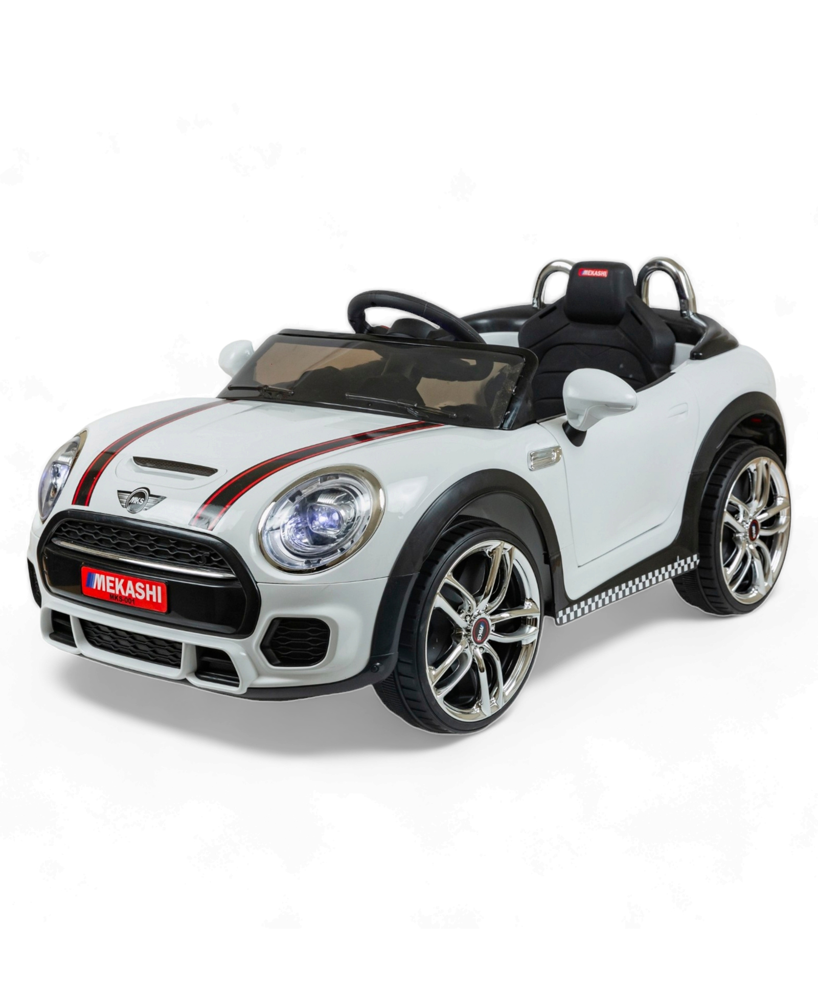 Mekashi Battery Operated Ride On Car - White-picture-20