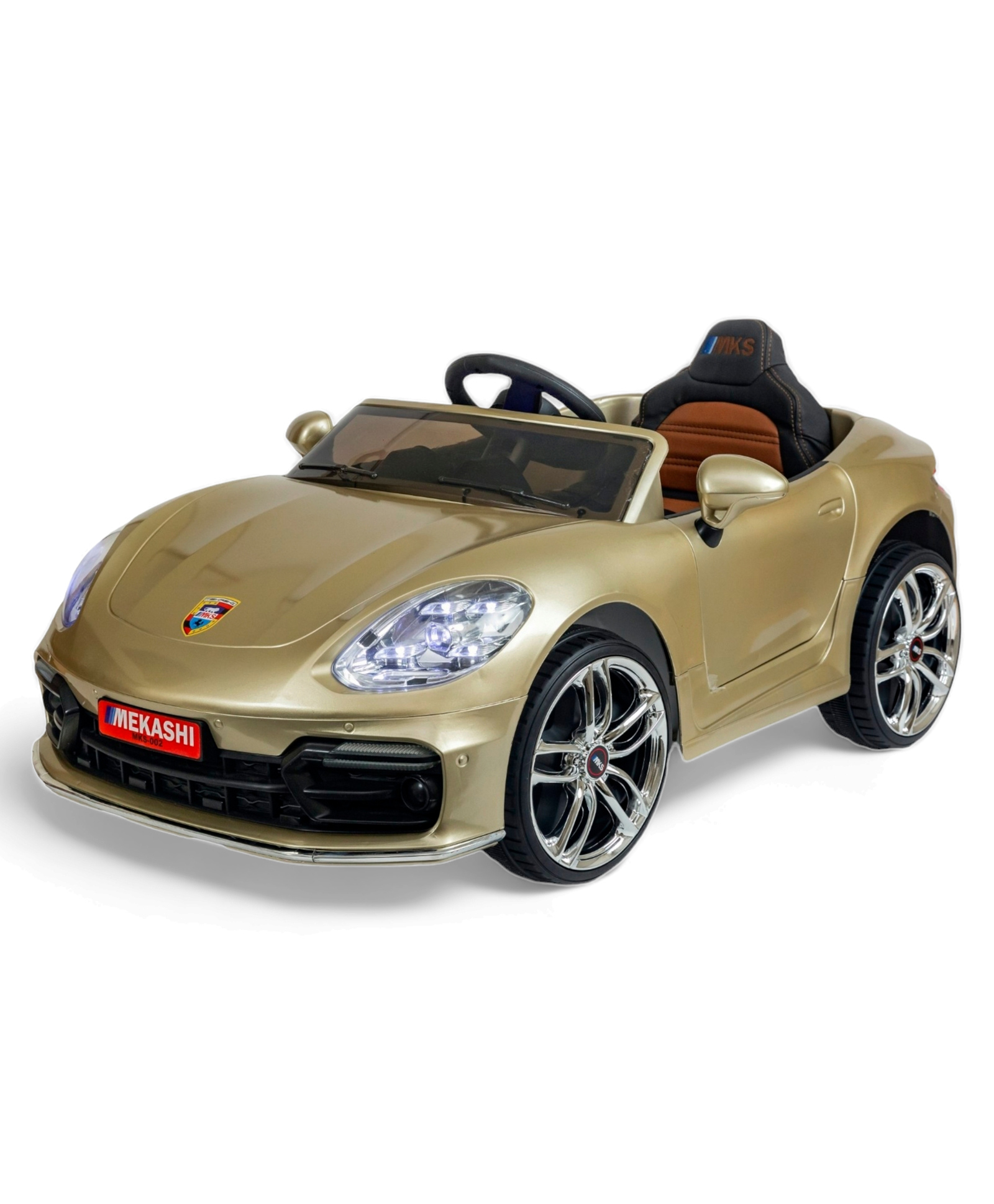 Mekashi Battery Operated Ride On Car For Kids - Gold-picture-12