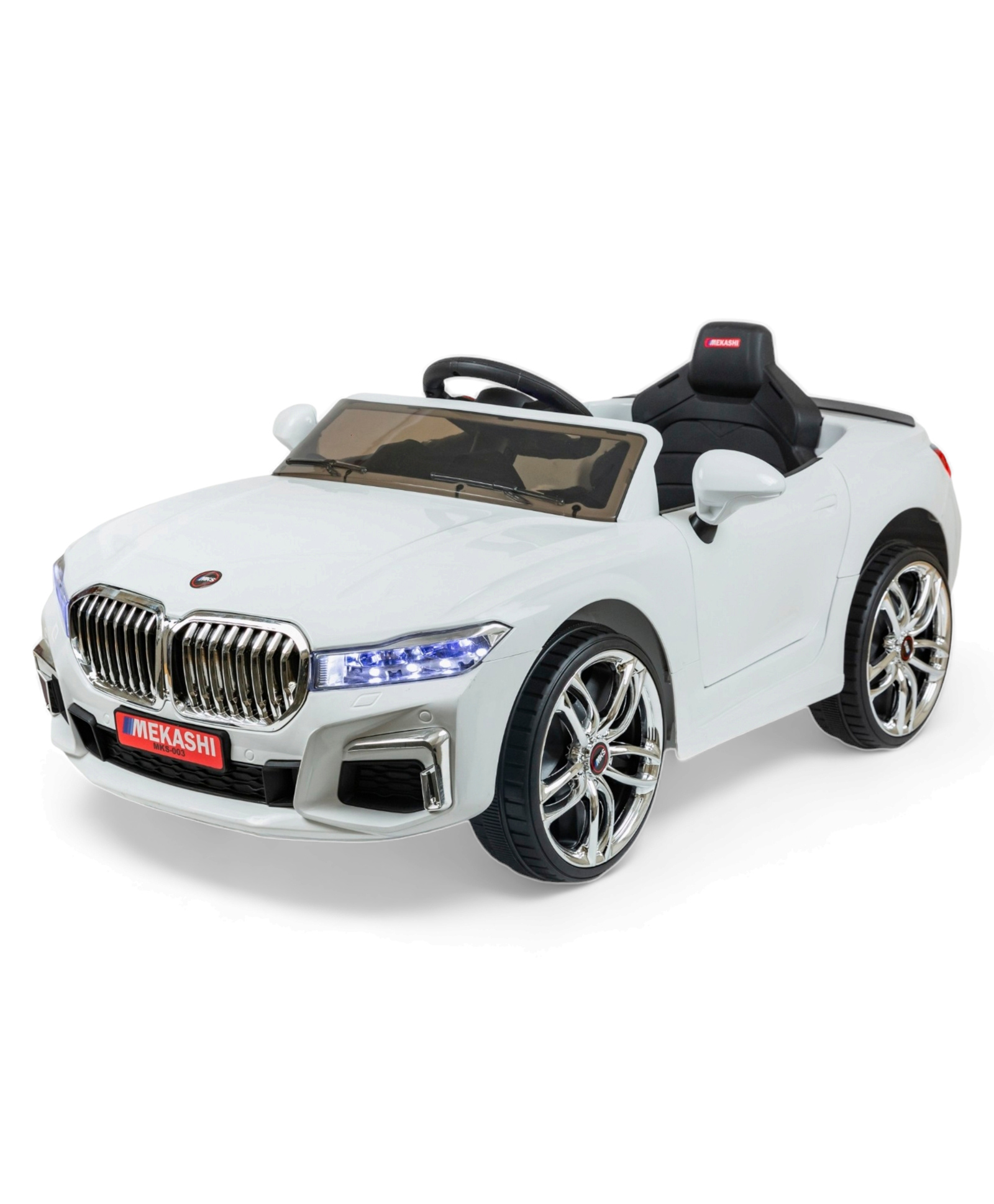 Mekashi Battery Operated Ride On Car For Kids - White-picture-17