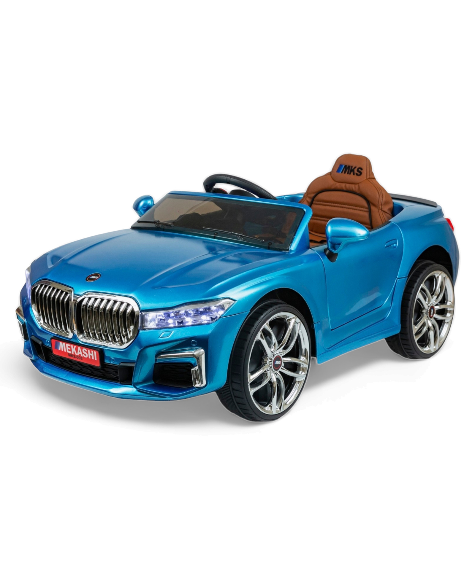Mekashi Battery Operated Ride On Car - Blue-picture-13