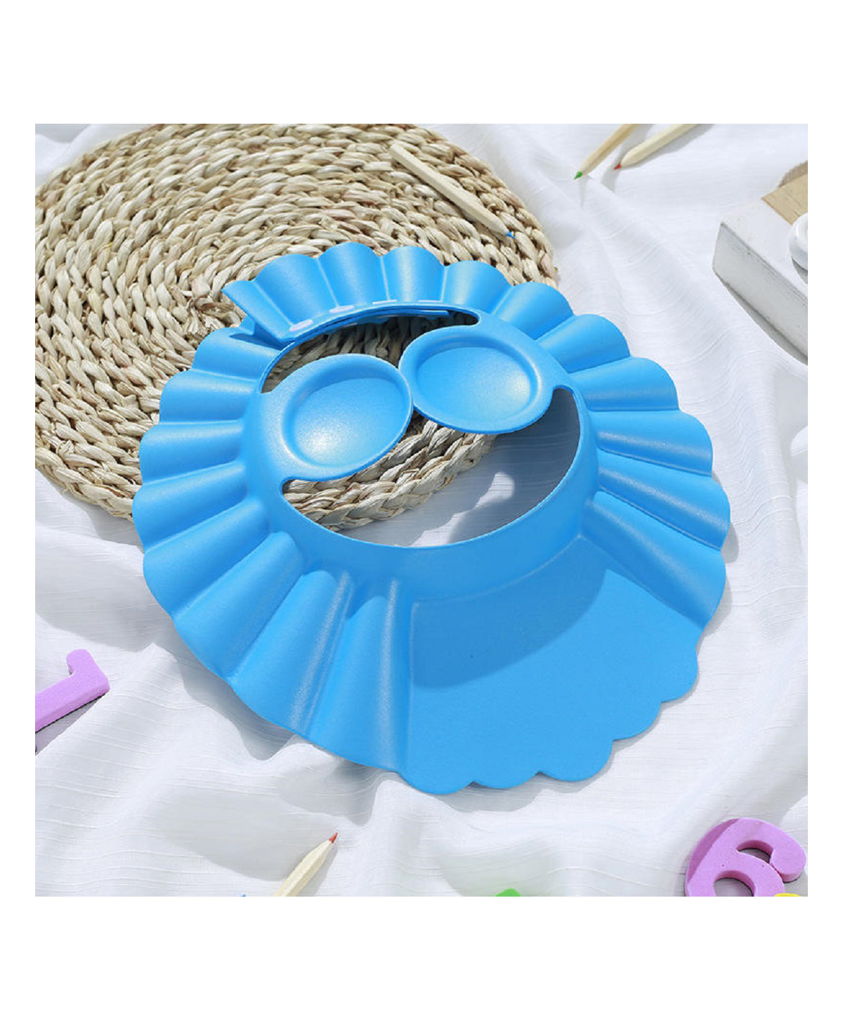 Ortis Adjustable Bathing Baby Shower Cap - Blue-image-48