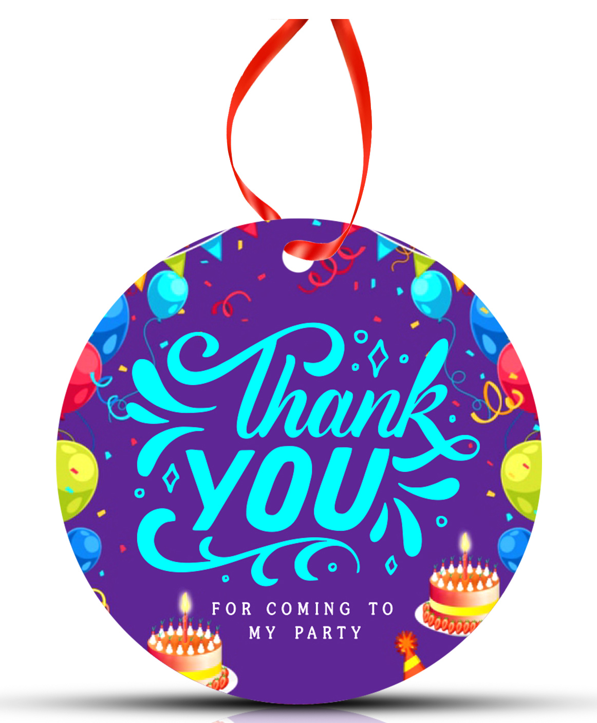 Zyozi Round Thank You Tags Multicolour - Pack of  28-picture-32
