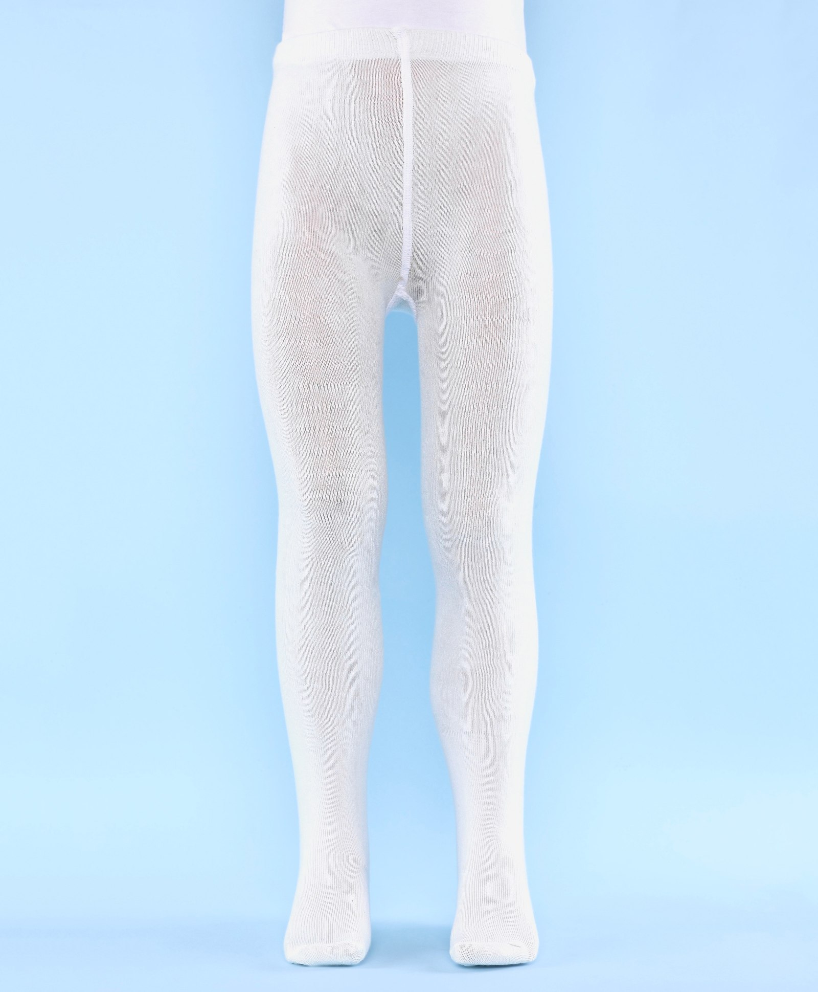 Doodle Poodle 100% Cotton Knit Solid Tights - White-image-32