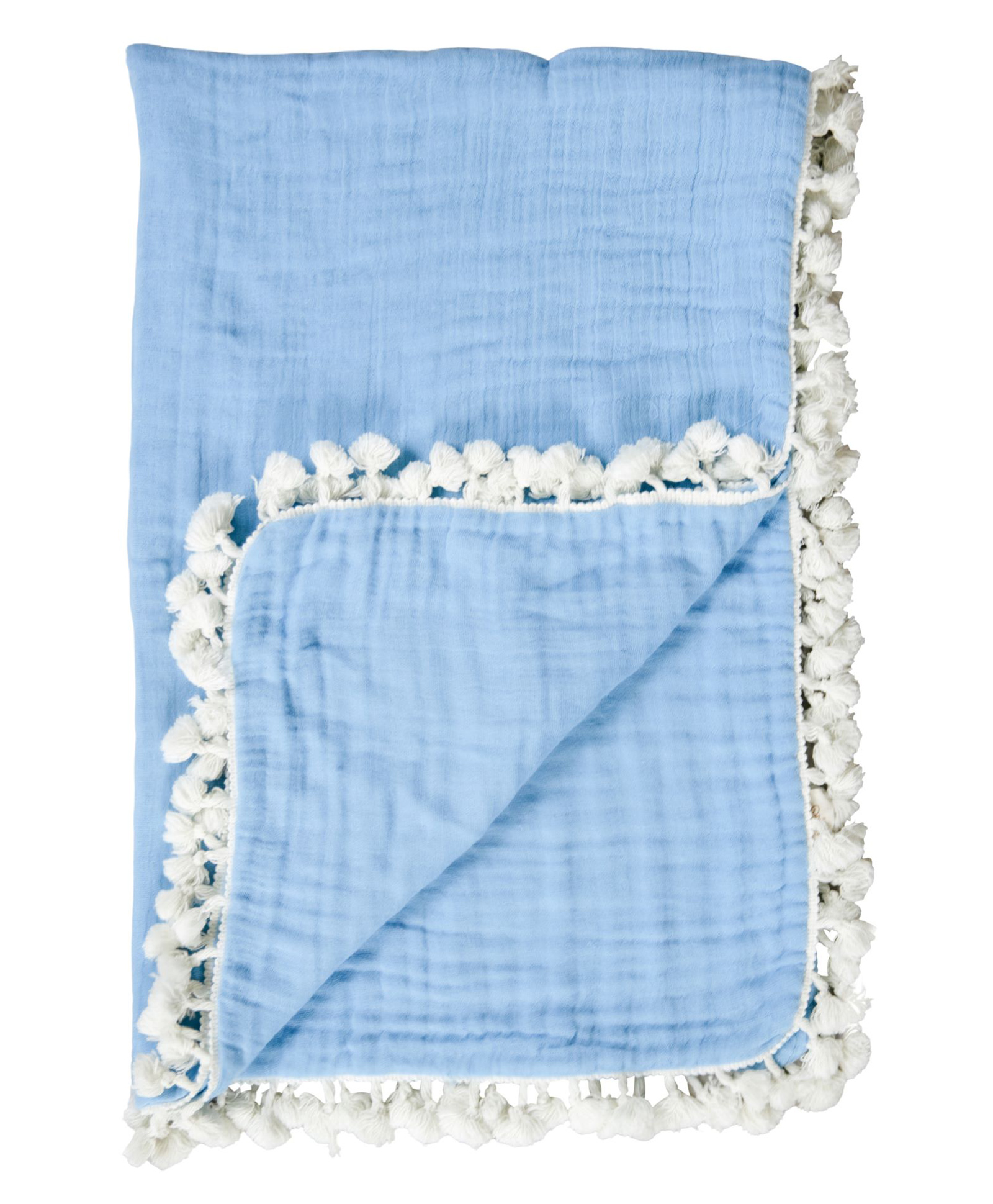 Crane Baby 6 Layer Muslin Blanket Capri - Blue-image-5