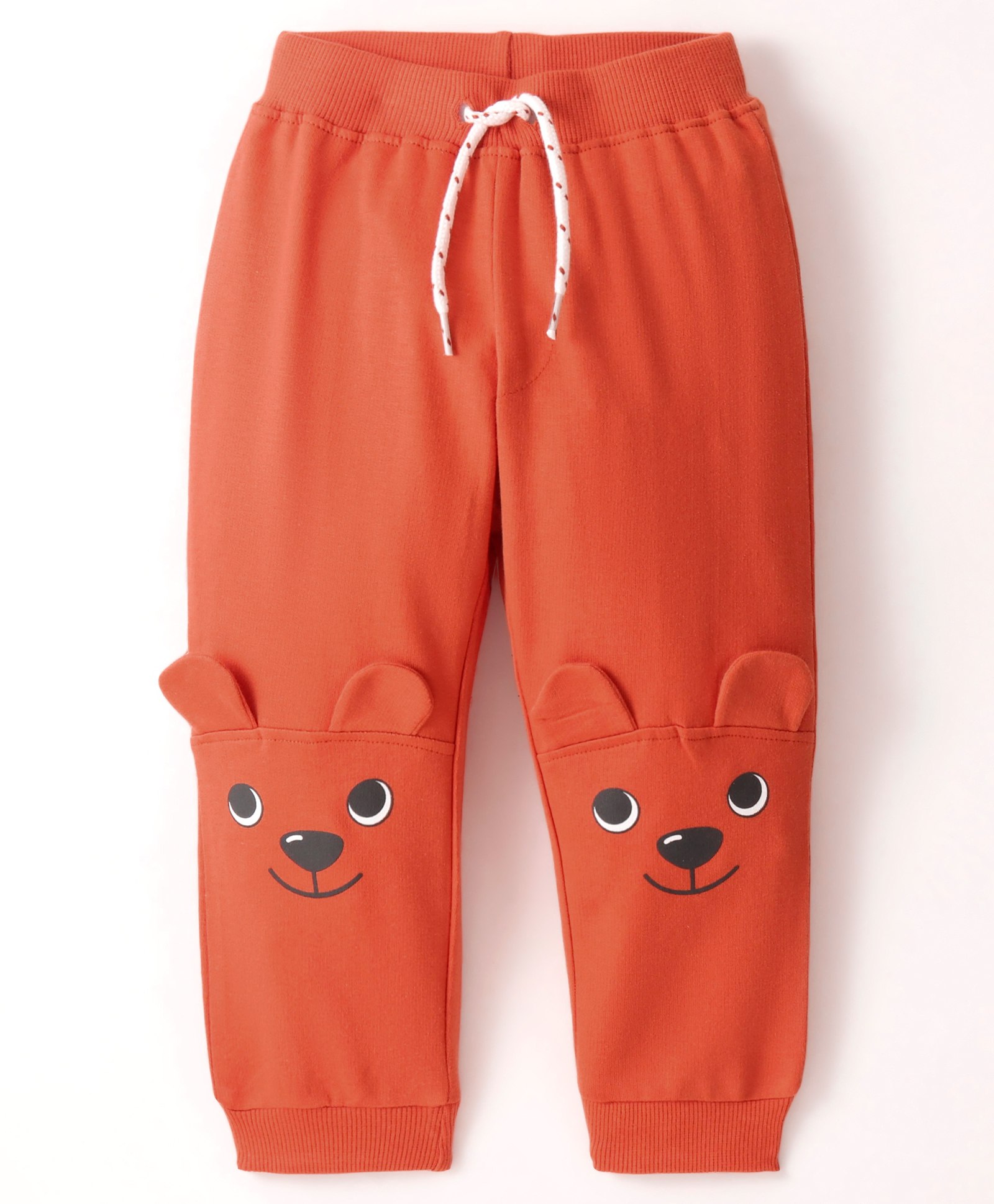 Babyhug Cotton Looper Full Length Solid Lounge Pant - Maroon-image-17