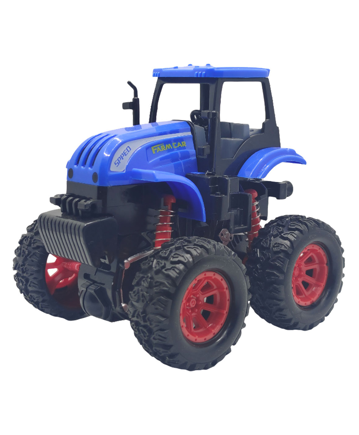 SVE Unbreakable Four Wheel Drive Friction Powered Monster Thomas Train Toy For Kids-Blue-picture-18