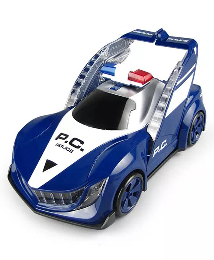 YAMAMA Electric Police Car Deformation With Light and Music For Kids  Blue-picture-18