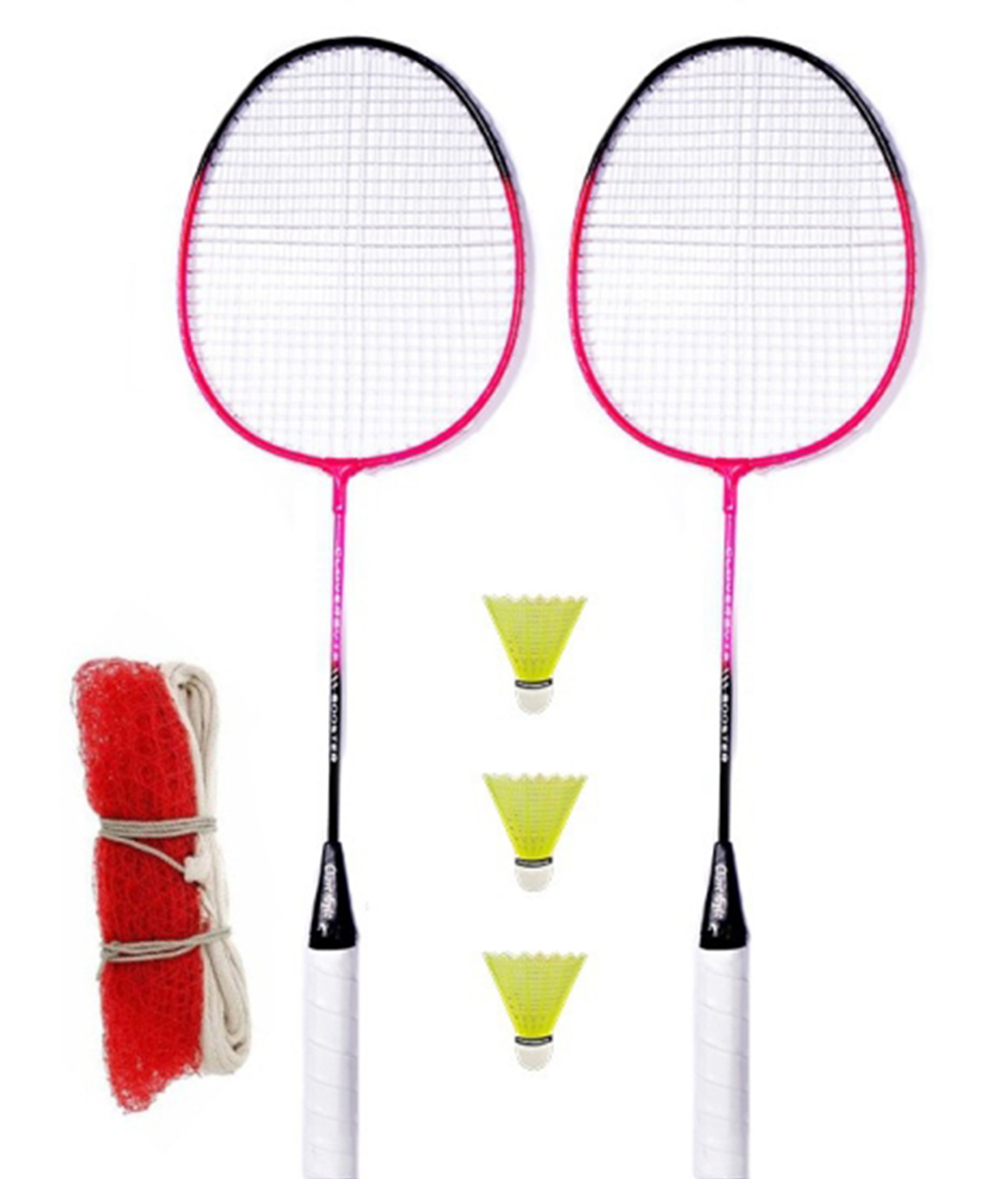CLOVERBYTE Booster 2 Badminton with 3 Nylon Shuttle and 1 net -Multicolour-picture-20
