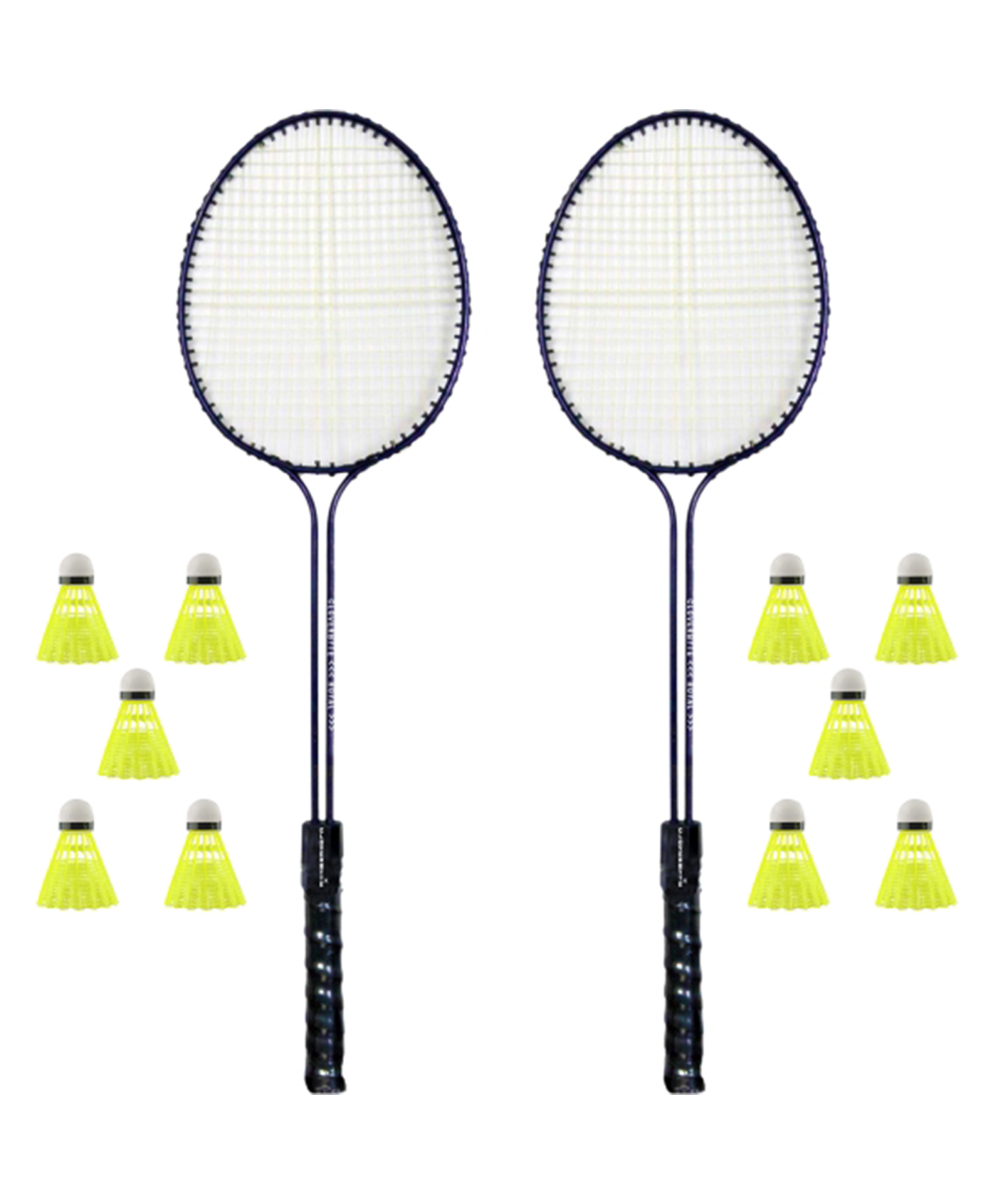 CLOVERBYTE Double Shaft 2 Racquet with 10 ShuttleCock - Black-picture-19